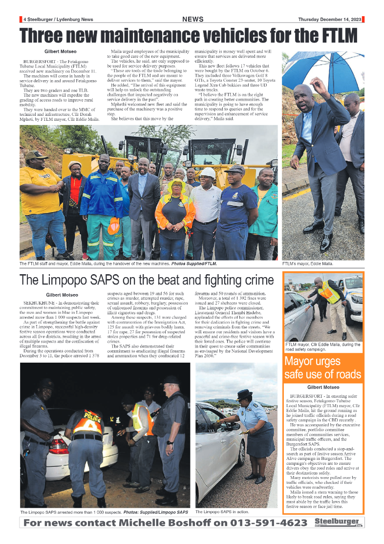 Steelburger news 14 December 2023 page 4