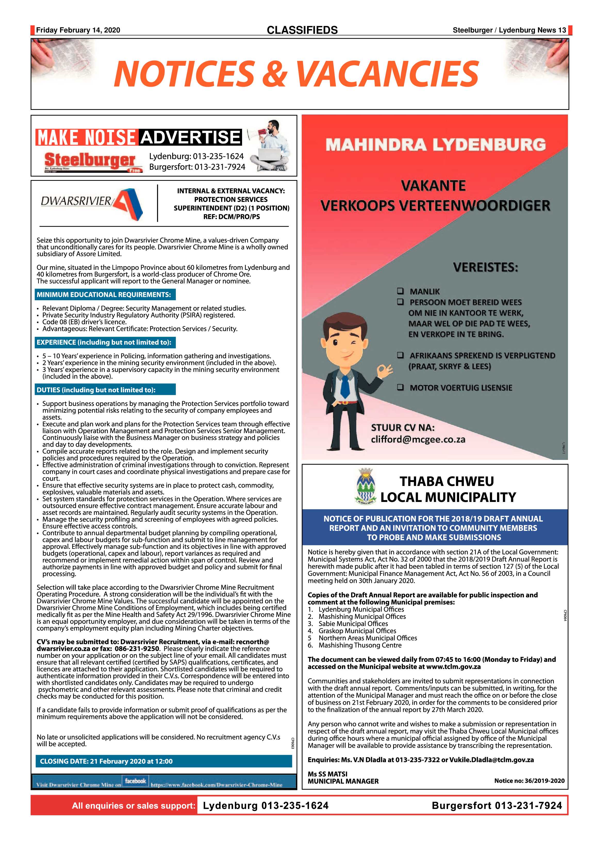 Steelburger News 14 February 2020 page 13