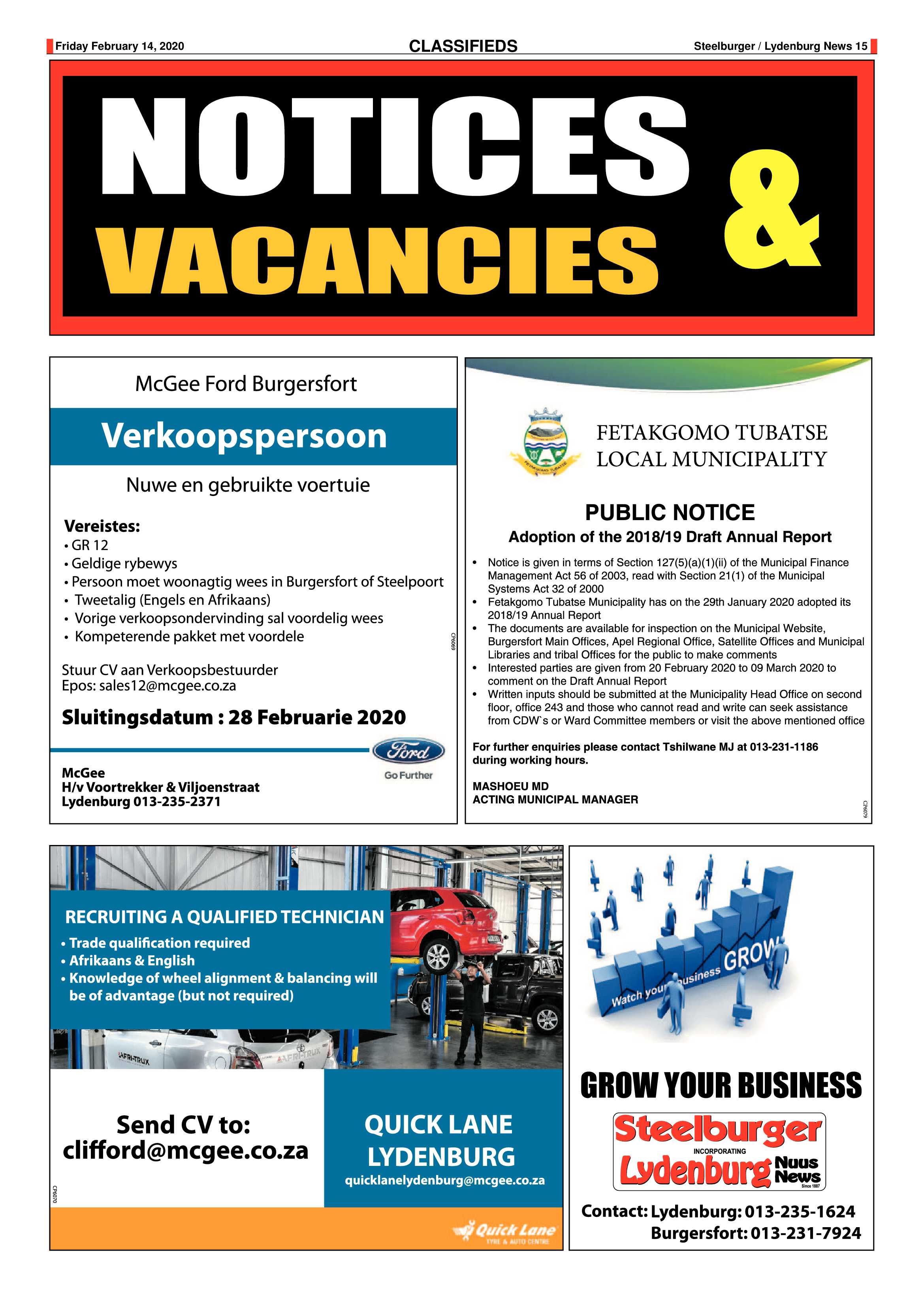 Steelburger News 14 February 2020 page 15