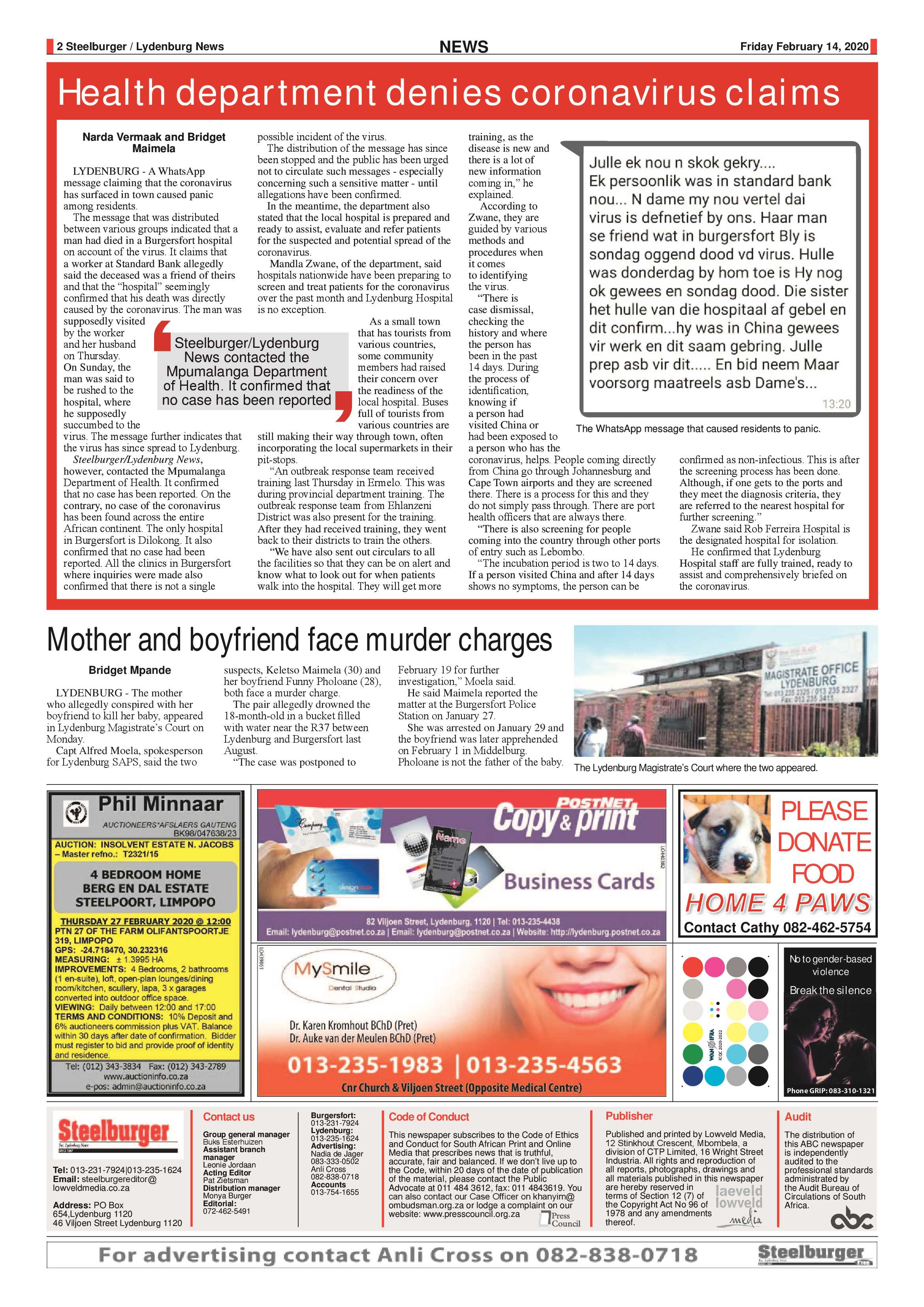 Steelburger News 14 February 2020 page 2