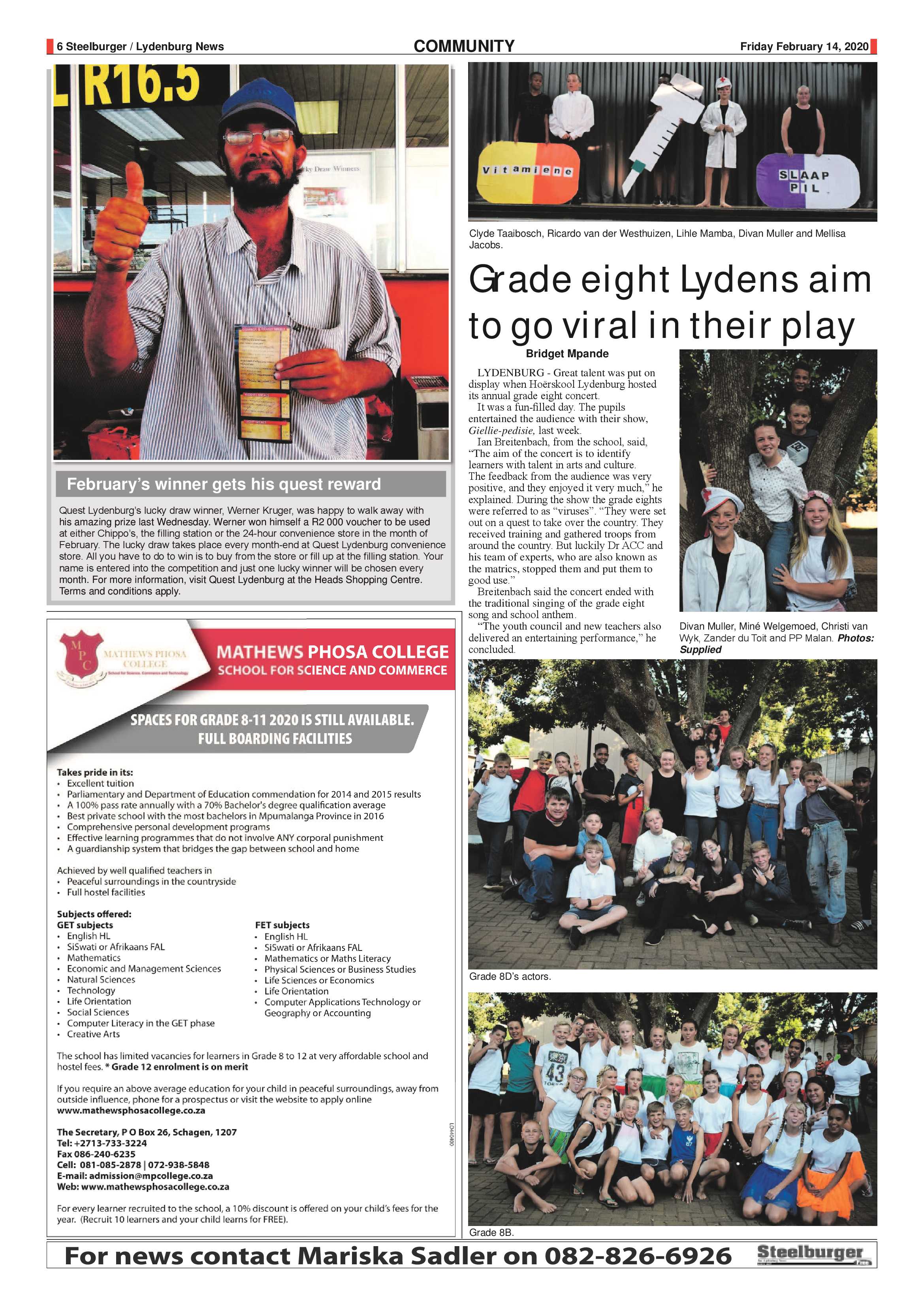 Steelburger News 14 February 2020 page 6