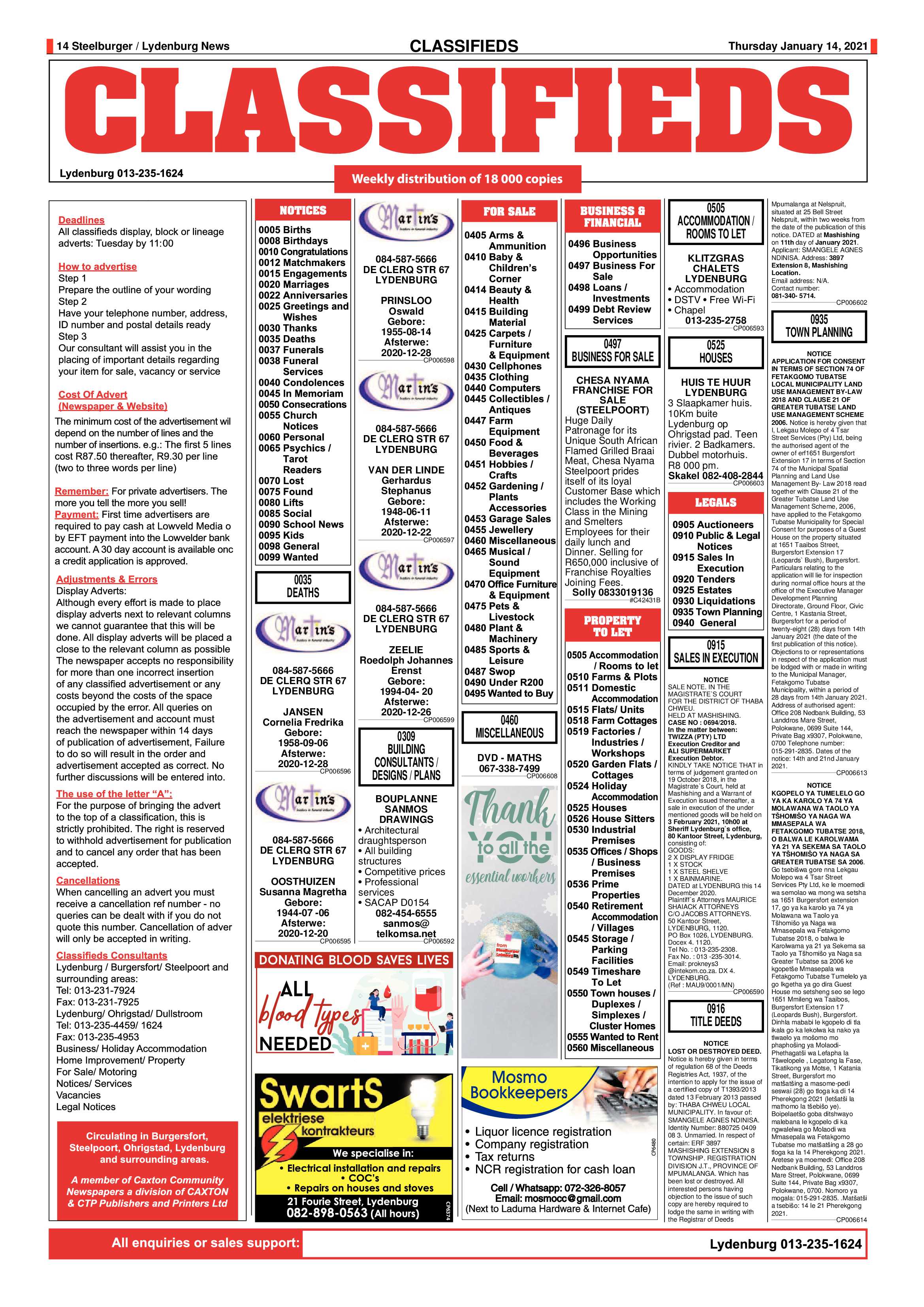 Steelburger news 14 January 2021 page 14