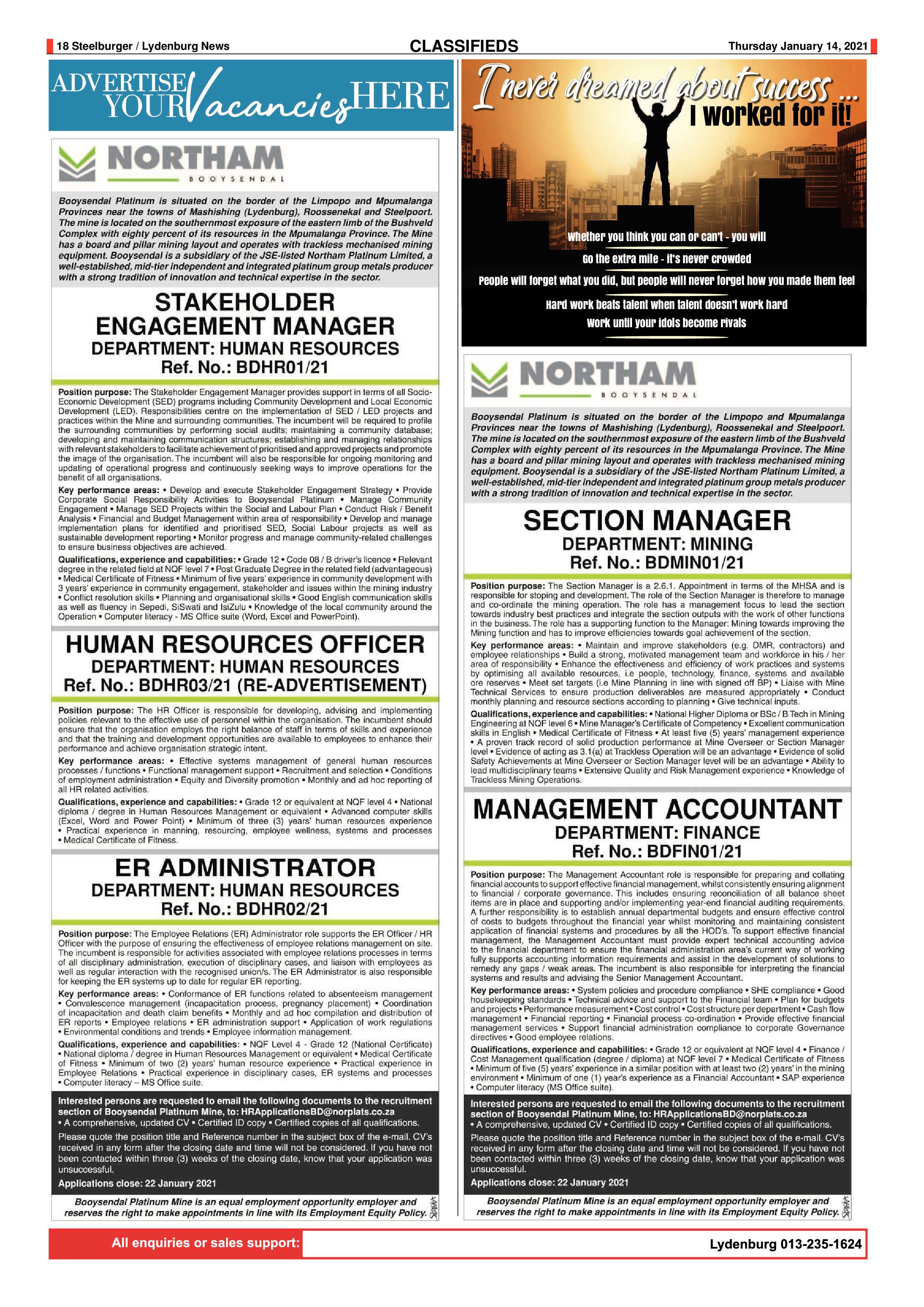 Steelburger news 14 January 2021 page 18