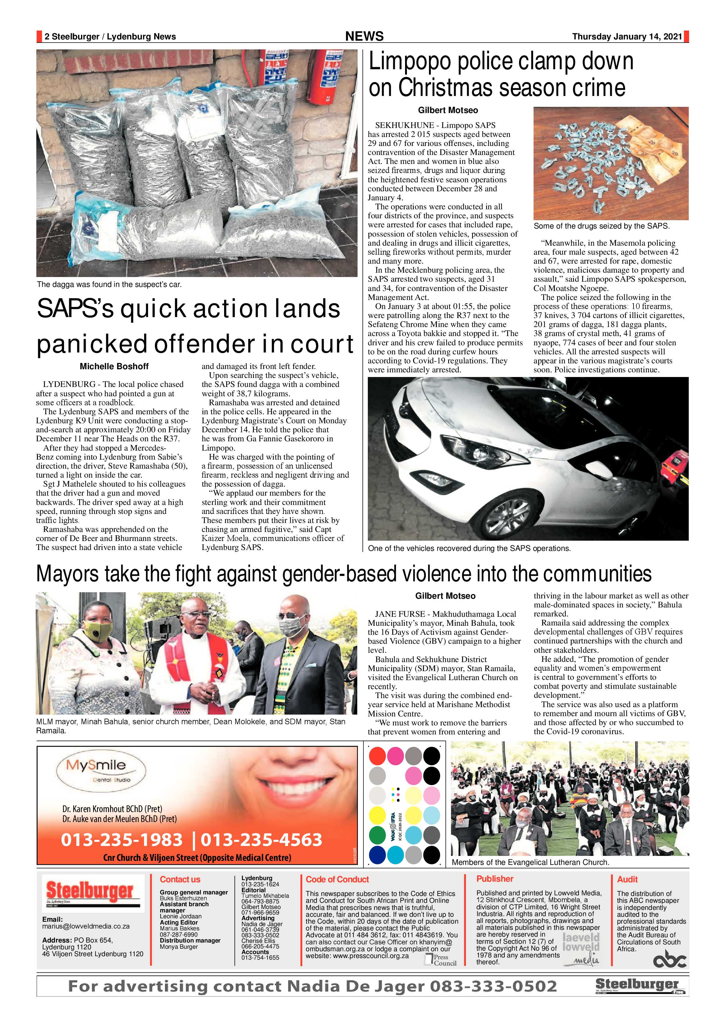 Steelburger news 14 January 2021 page 2