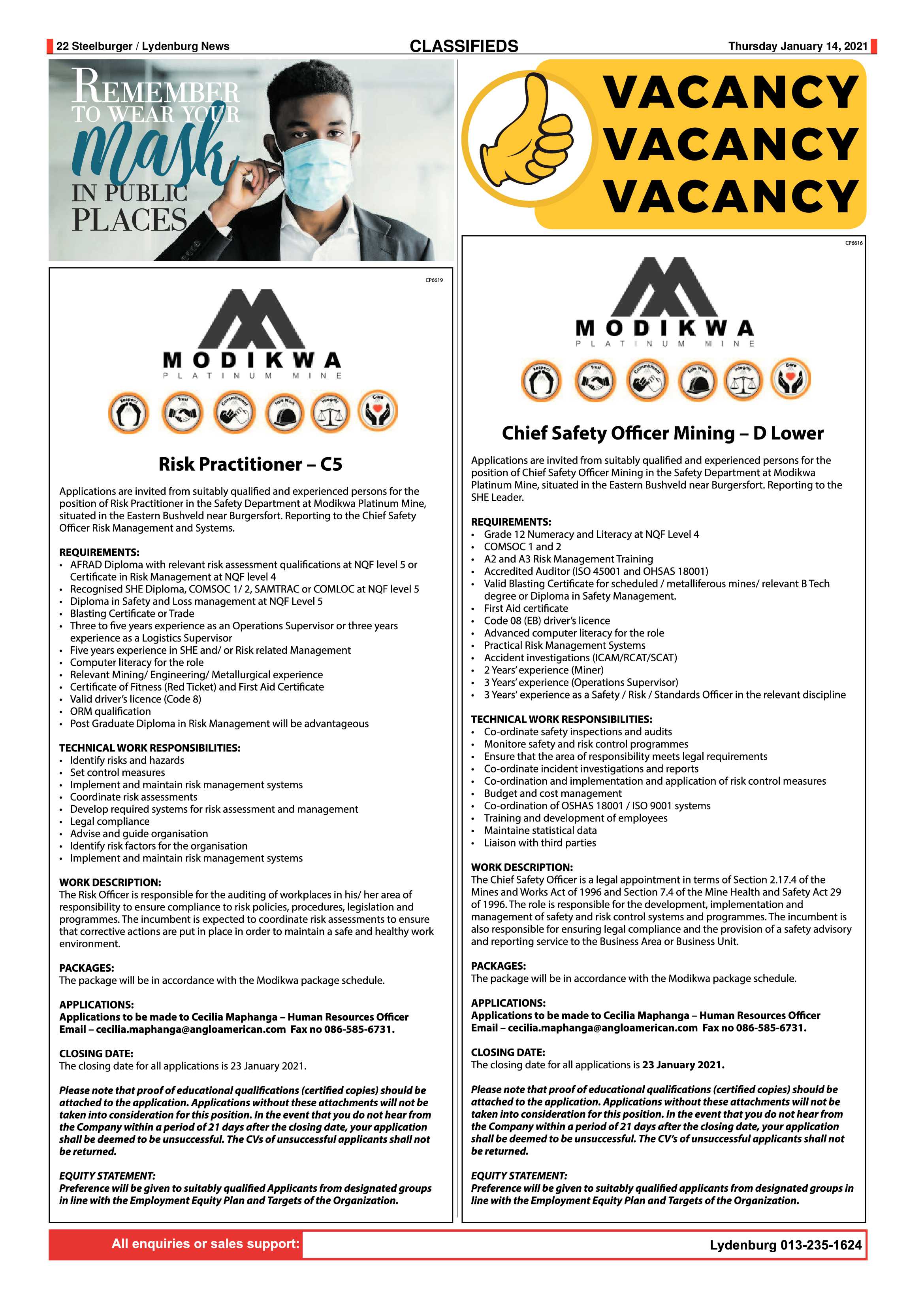 Steelburger news 14 January 2021 page 22