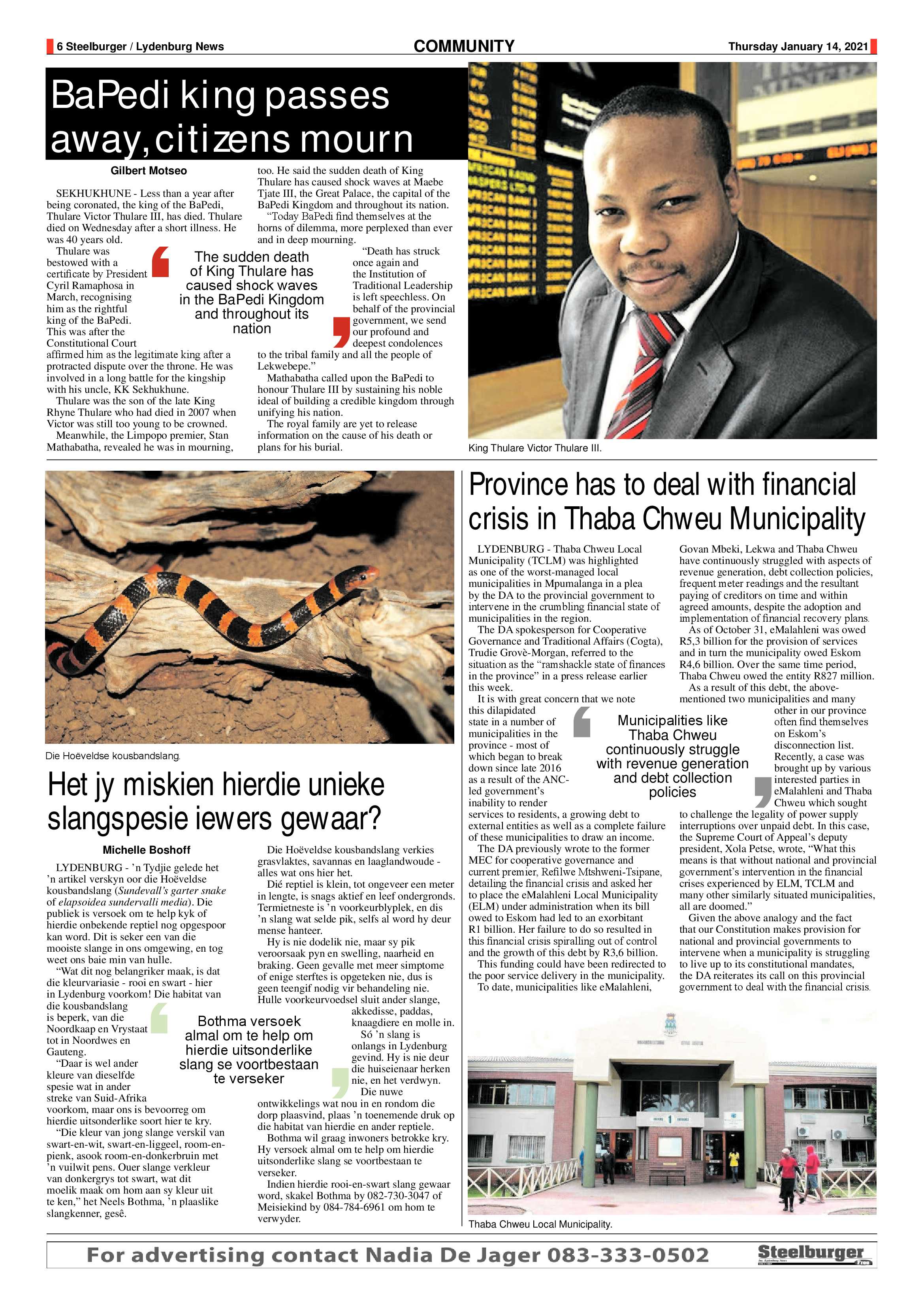 Steelburger news 14 January 2021 page 6