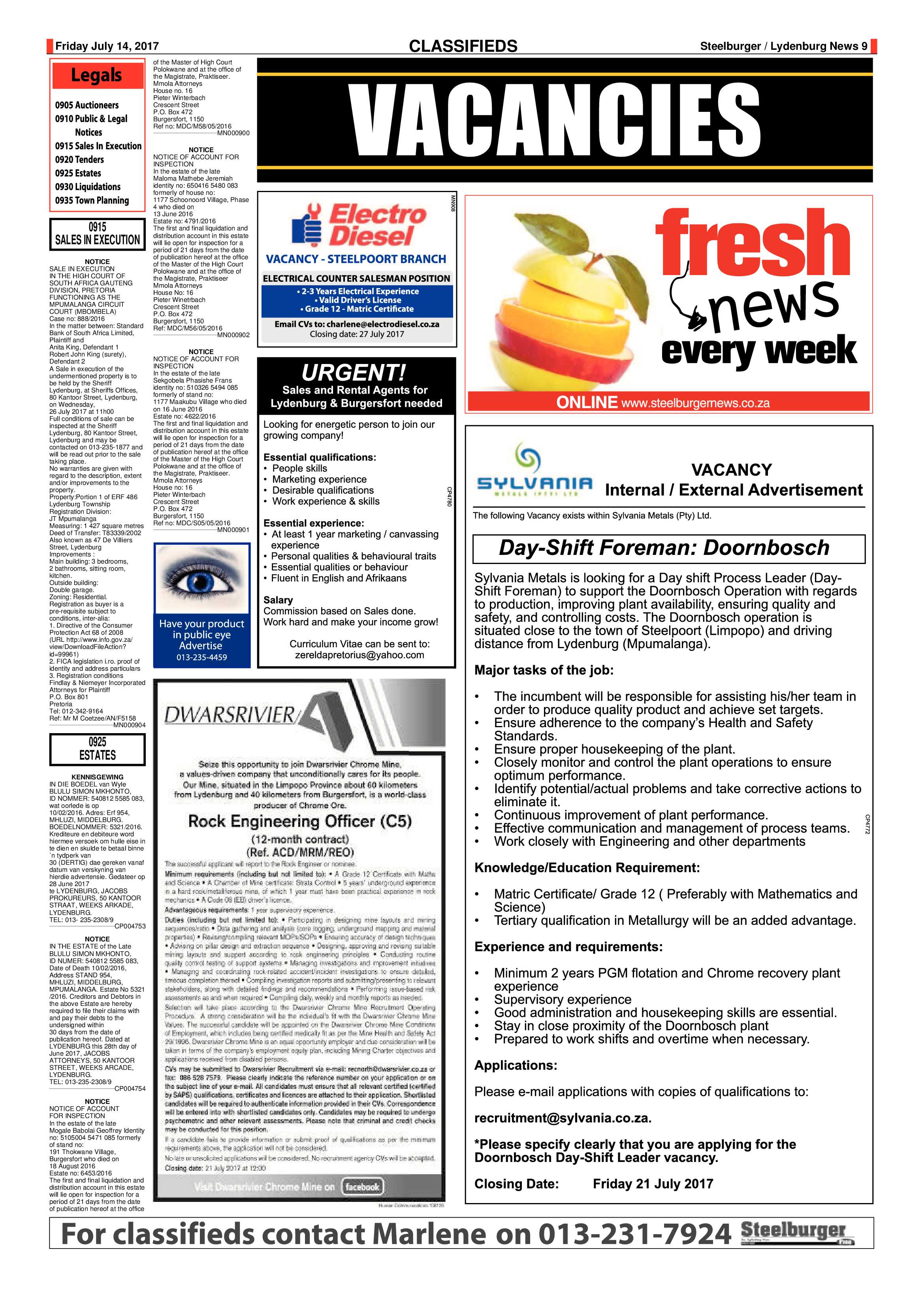 Steelburger News 17 July 2017 page 9