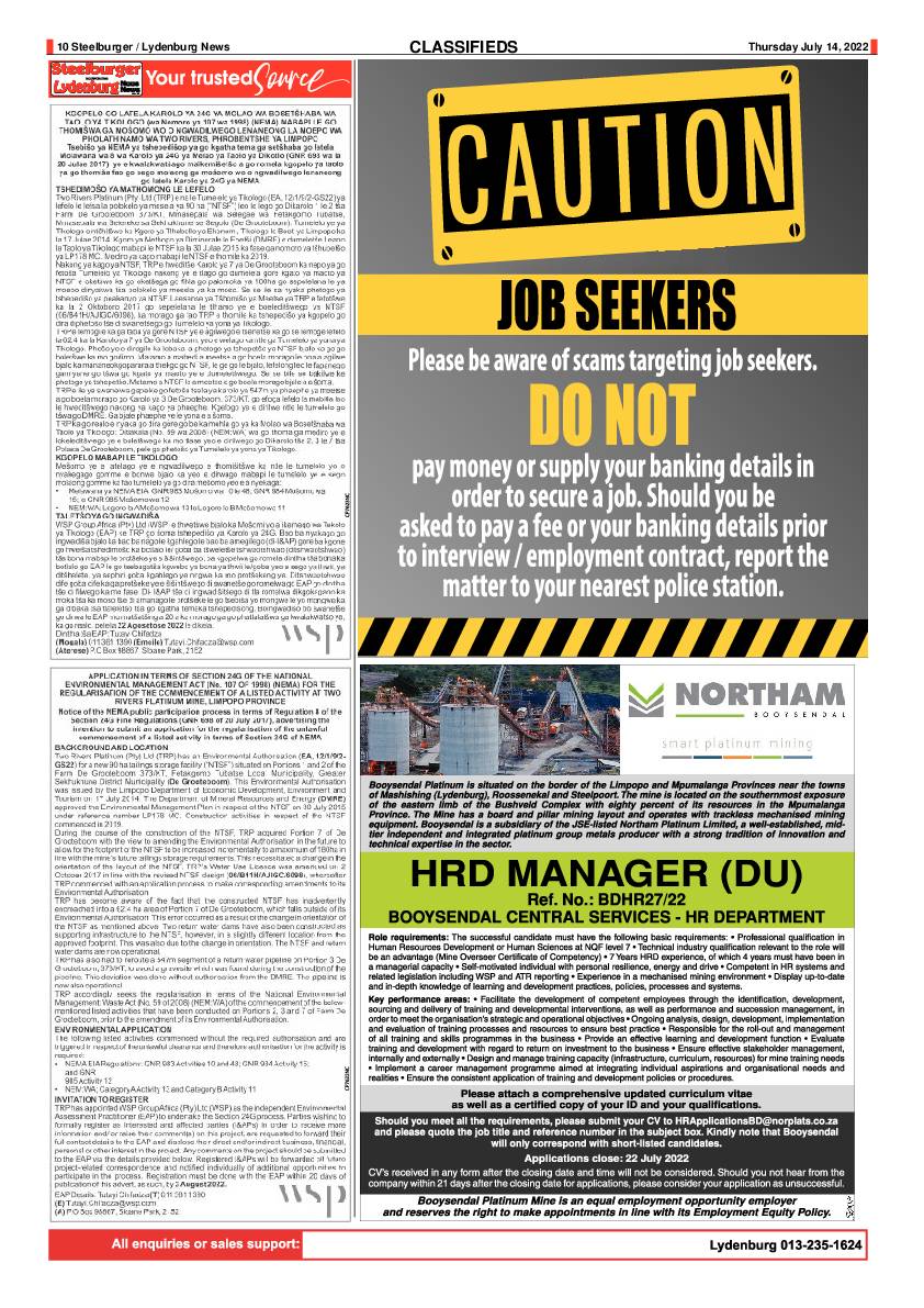 Steelburger News 14 July 2022 page 10