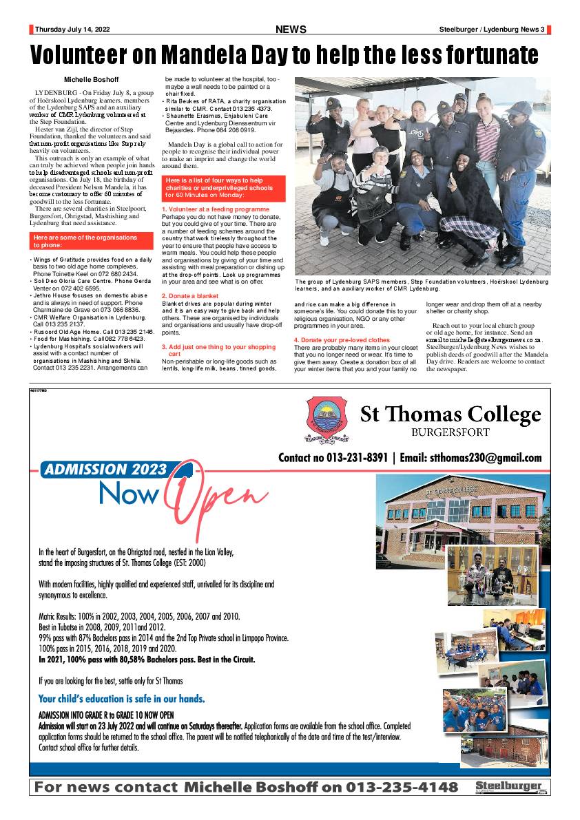 Steelburger News 14 July 2022 page 3