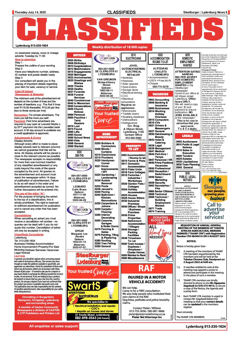 Steelburger News 14 July 2022 page 9