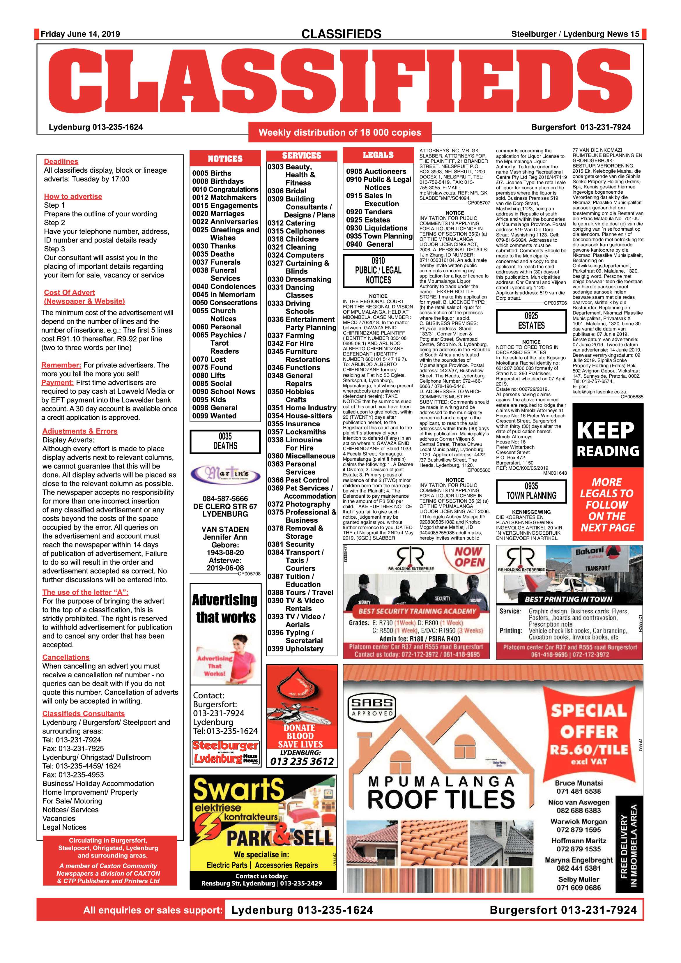Steelburger News 14 June 2019 page 14