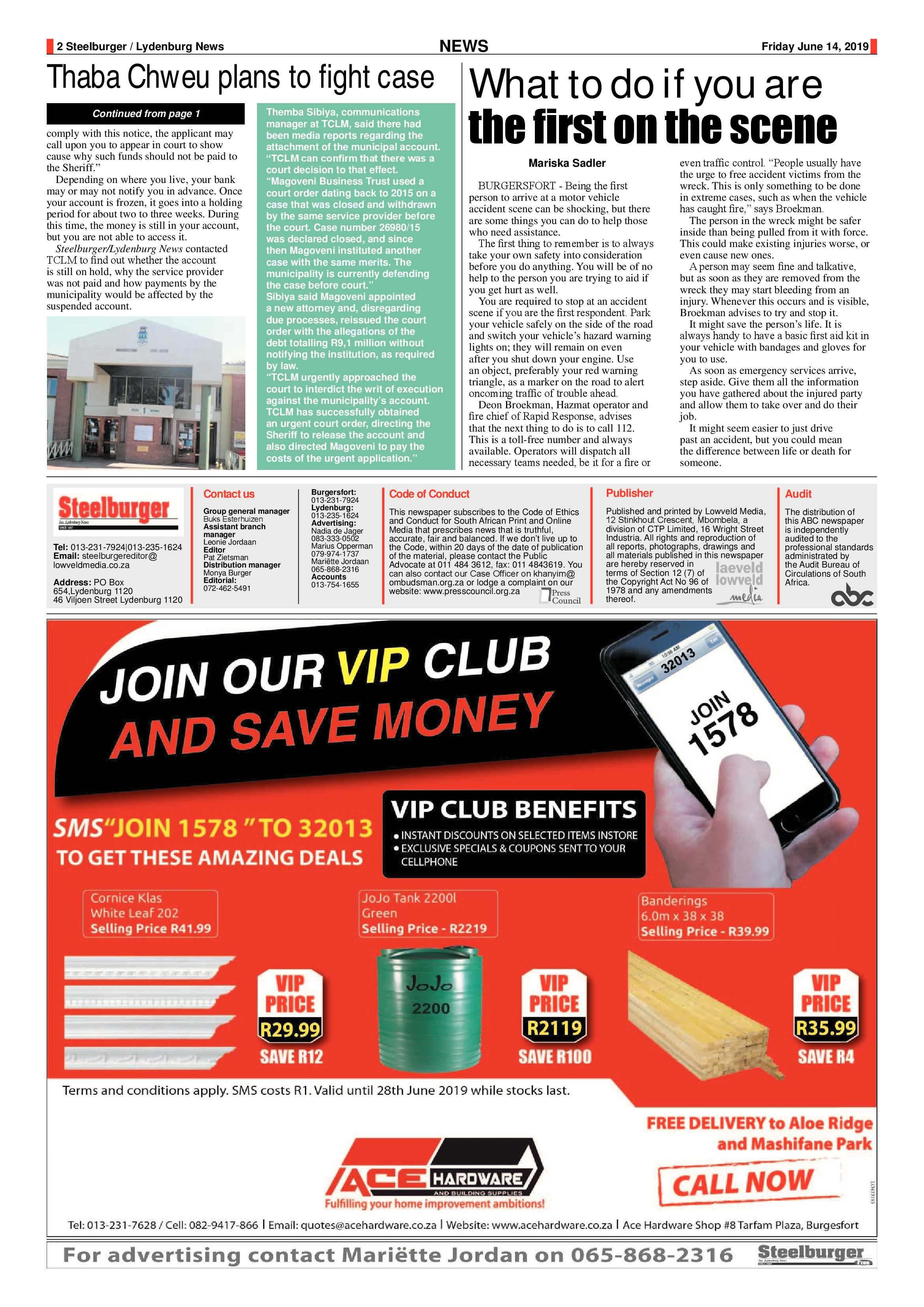 Steelburger News 14 June 2019 page 2
