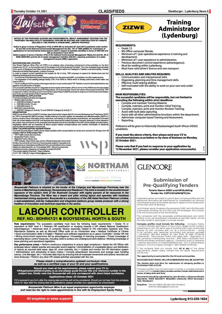 Steelburger News 14 October 2021 page 9