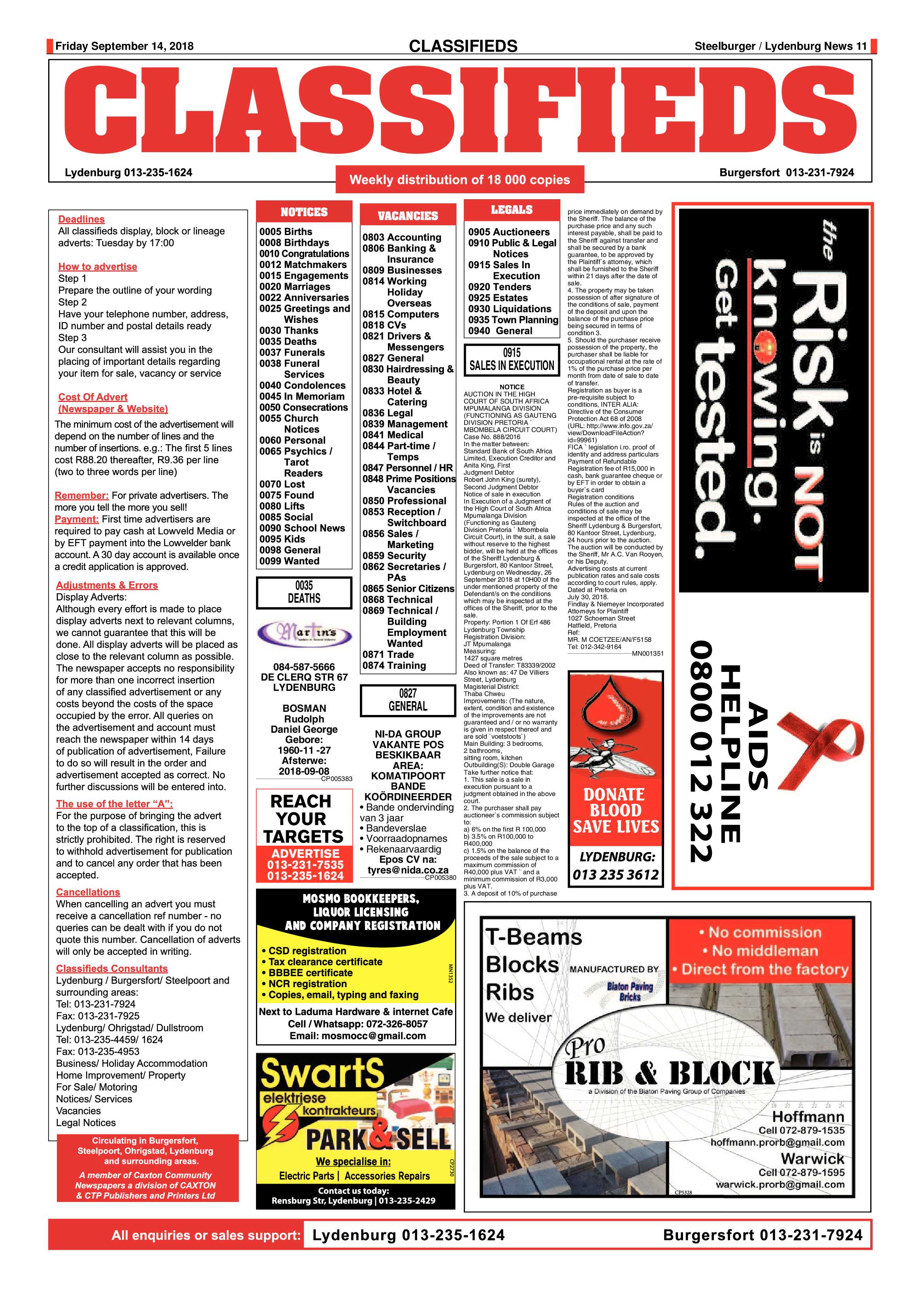 Steelburger News 14 September 2018 page 11
