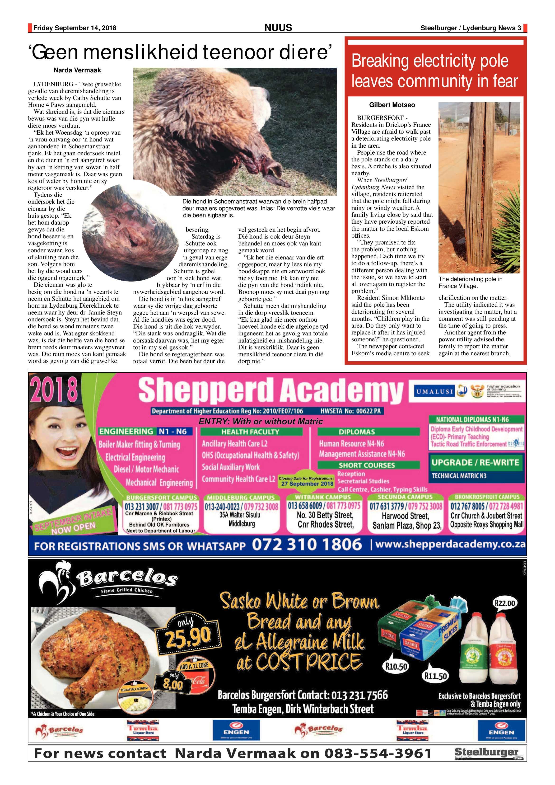 Steelburger News 14 September 2018 page 3