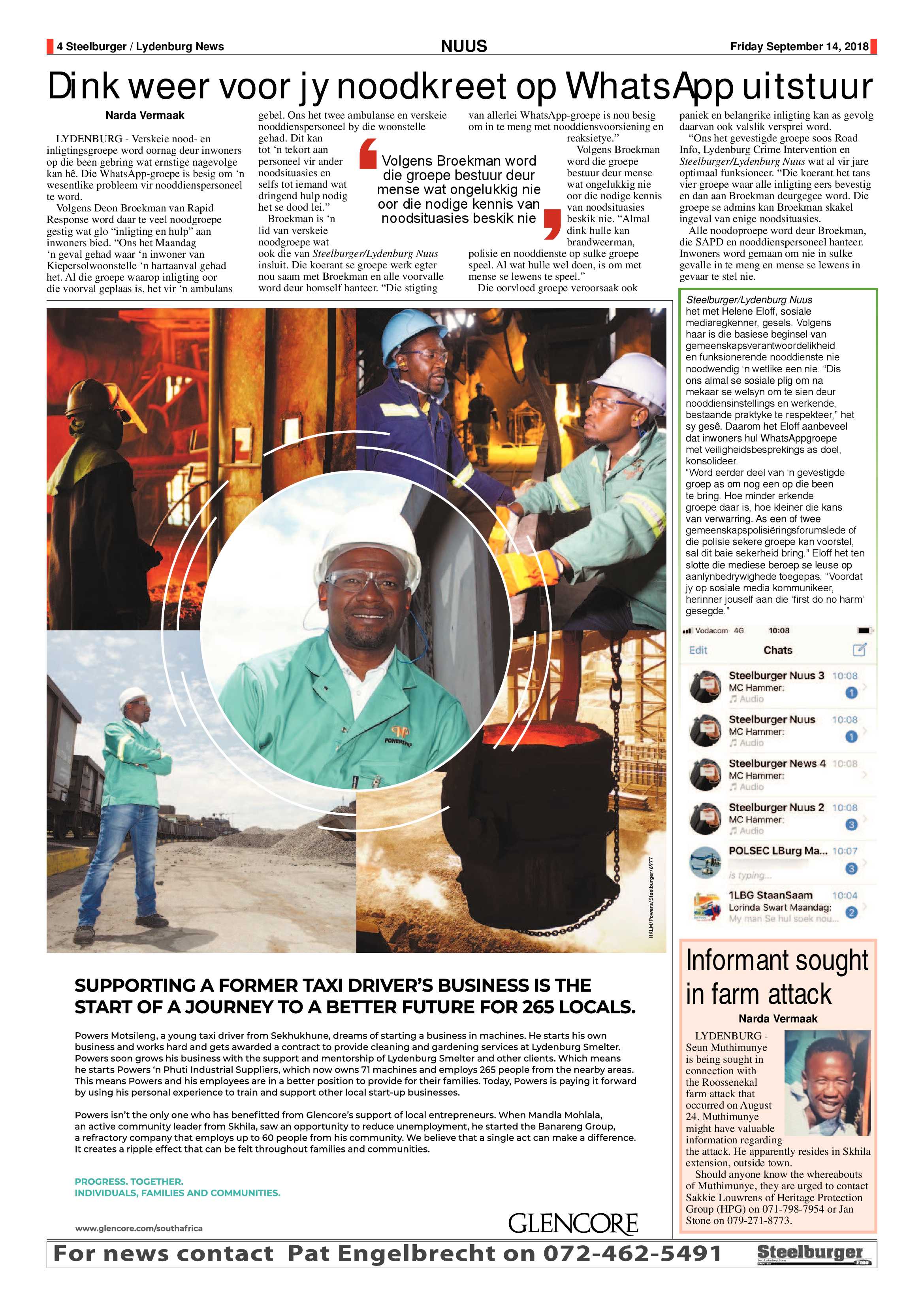 Steelburger News 14 September 2018 page 4