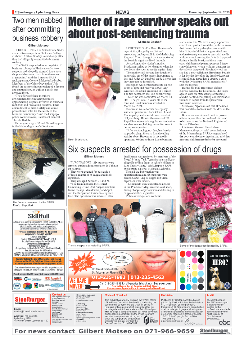 Steelburger News 14 September 2023 page 2
