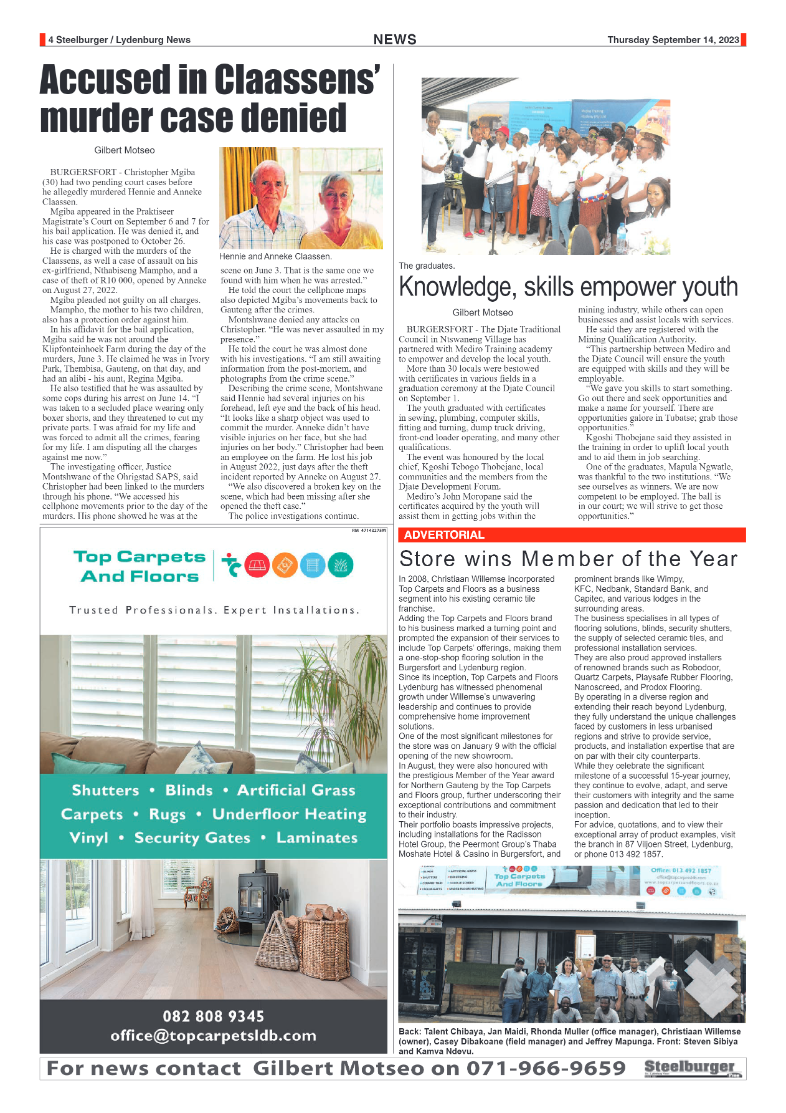 Steelburger News 14 September 2023 page 4