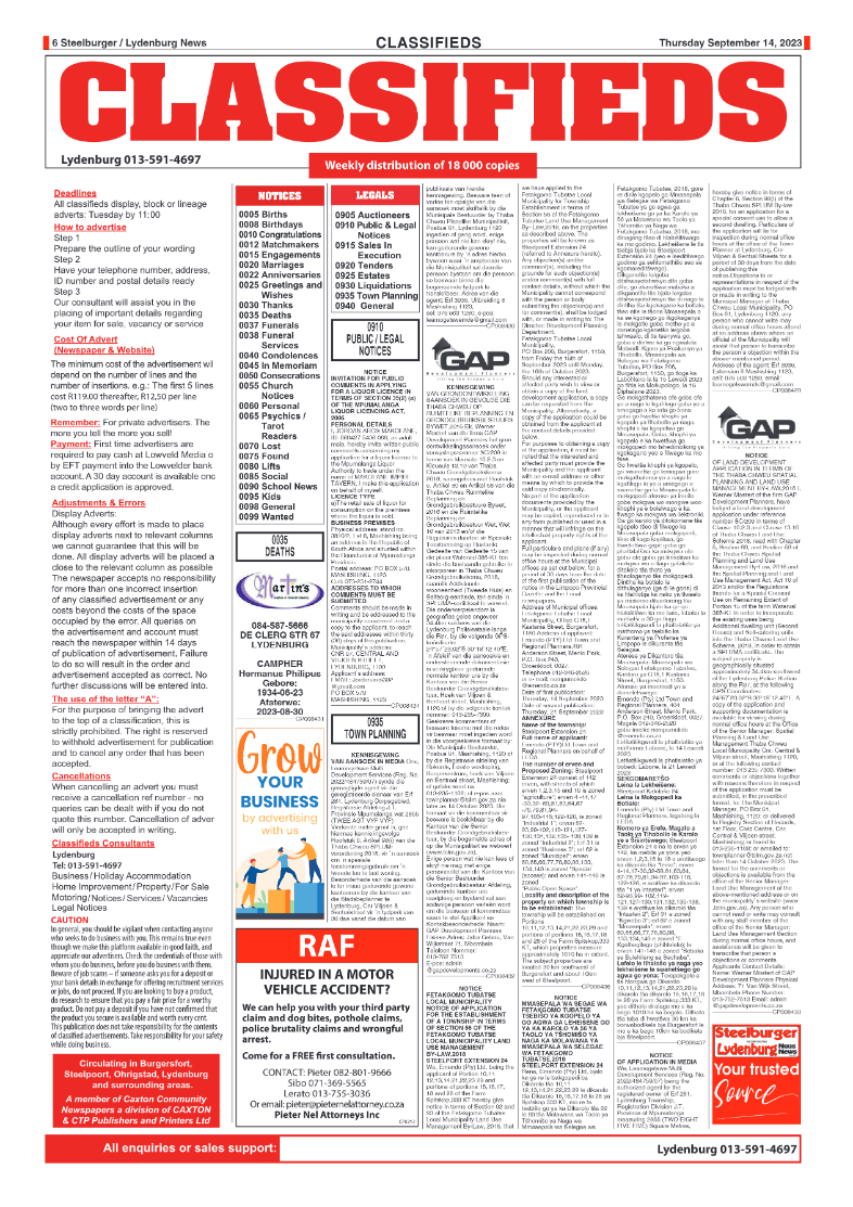 Steelburger News 14 September 2023 page 6