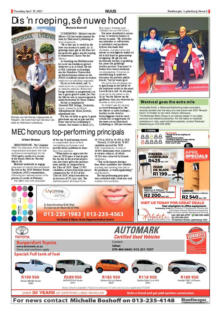 Steelburger News 15 April 2021 page 3