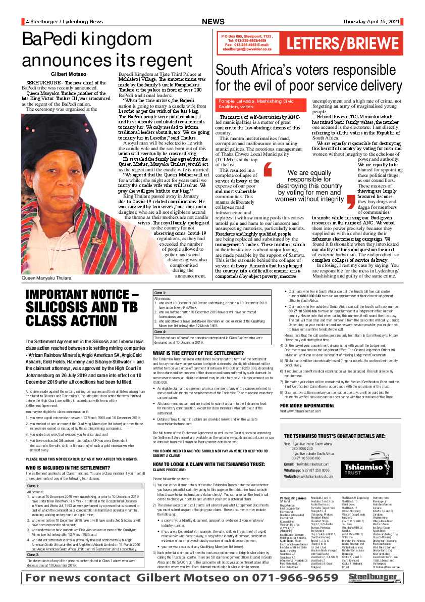 Steelburger News 15 April 2021 page 4