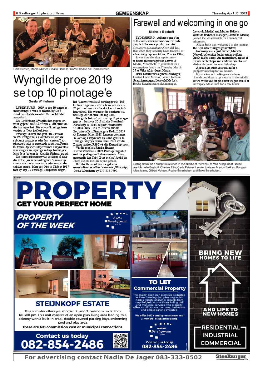 Steelburger News 15 April 2021 page 8