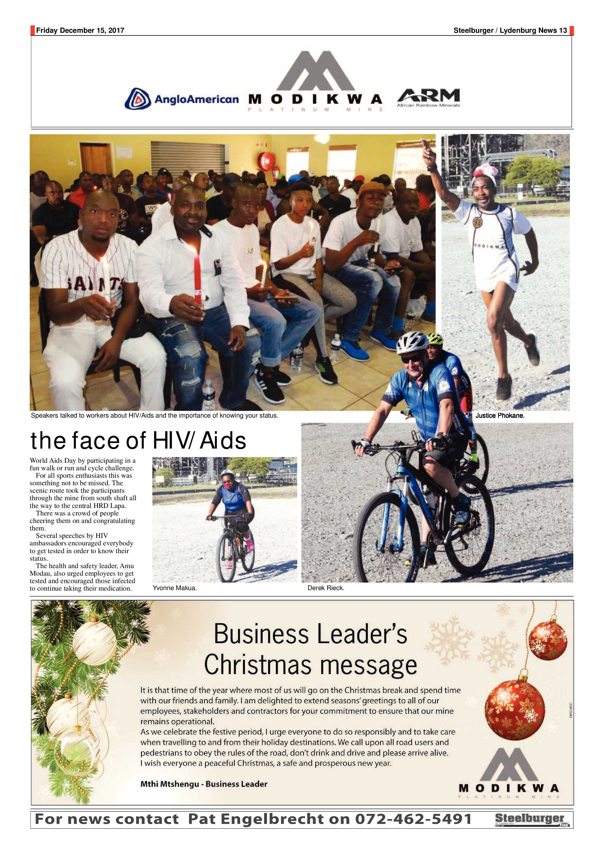 Steelburger News 15 December 2017 page 13