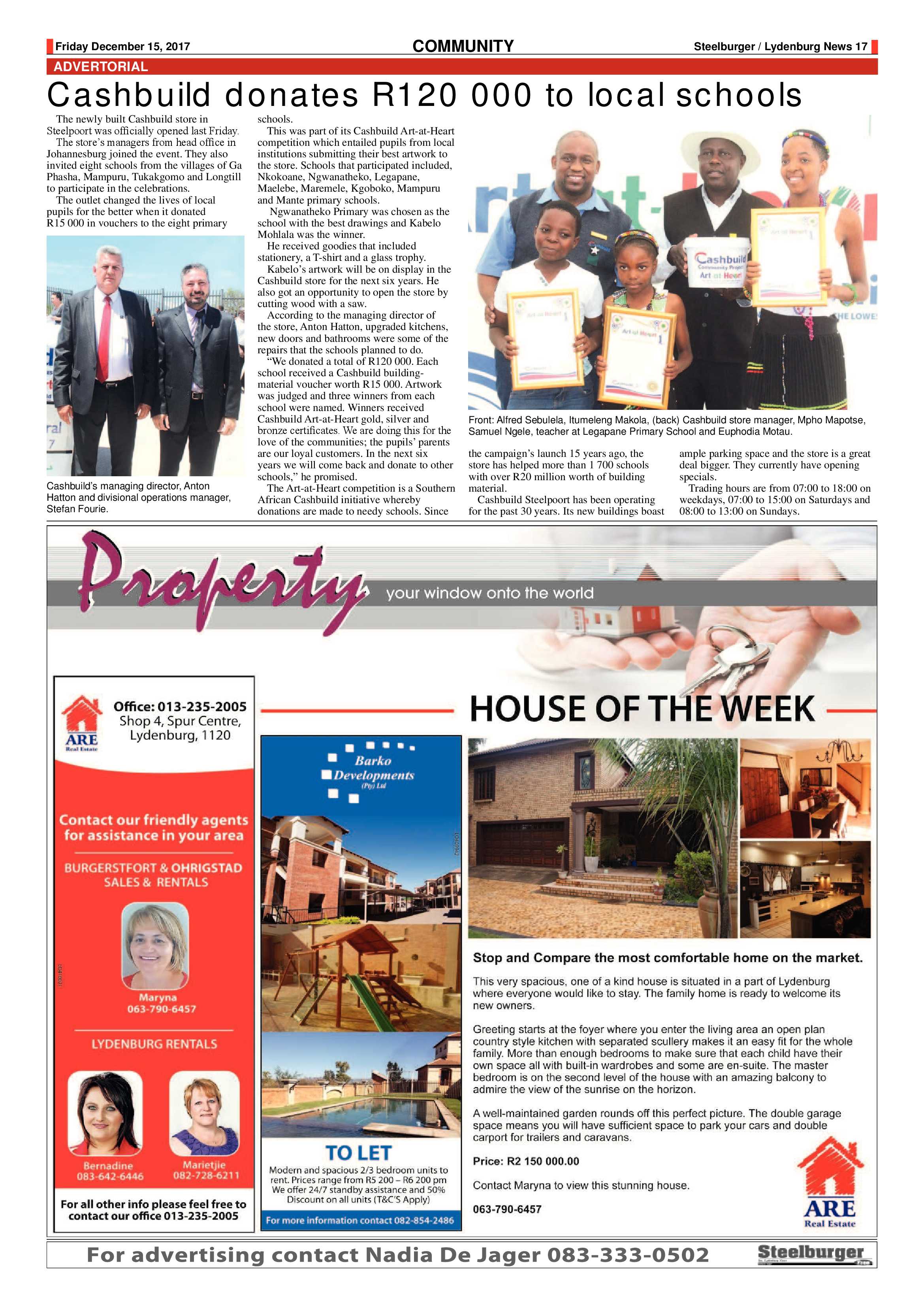 Steelburger News 15 December 2017 page 17
