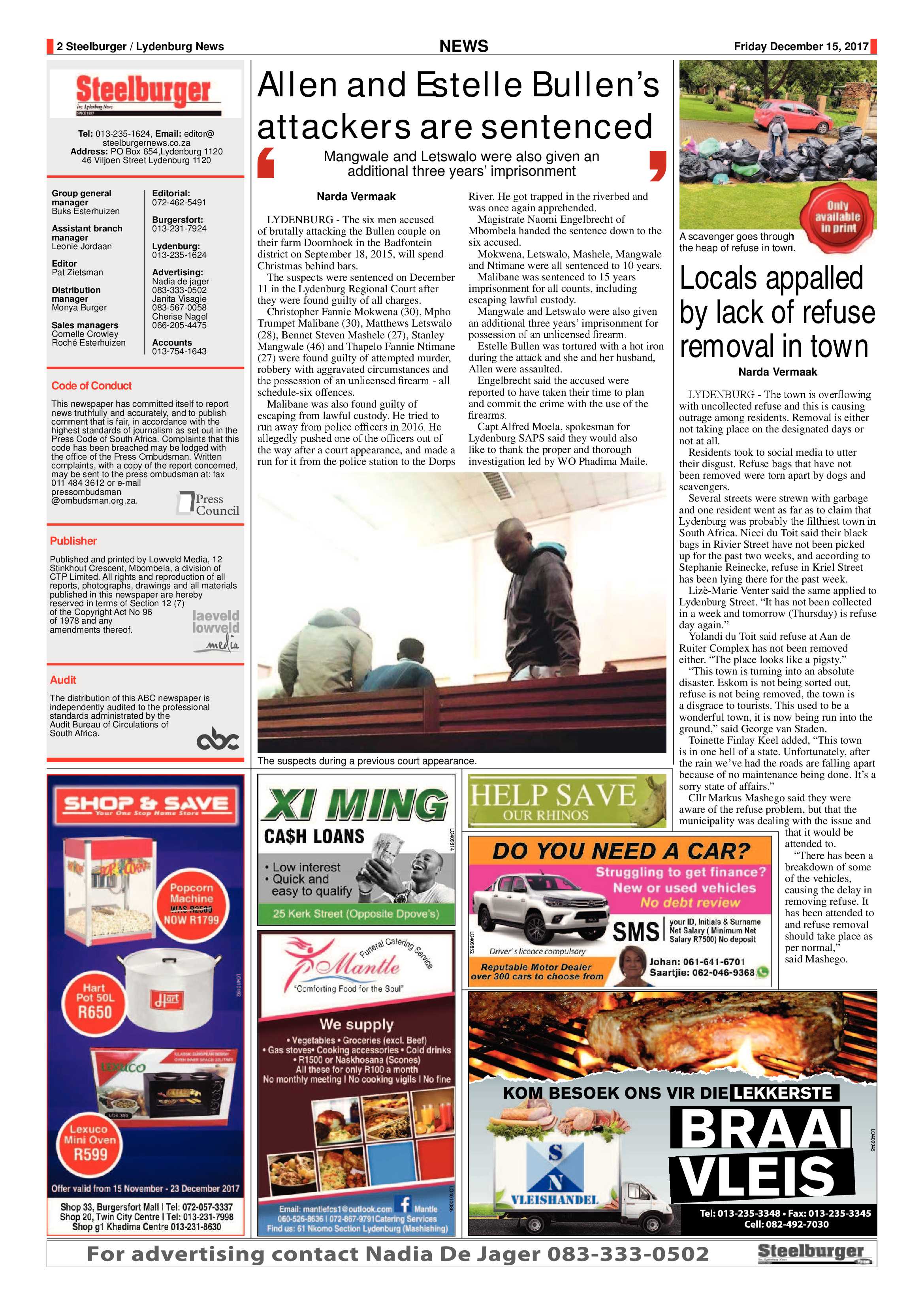 Steelburger News 15 December 2017 page 2