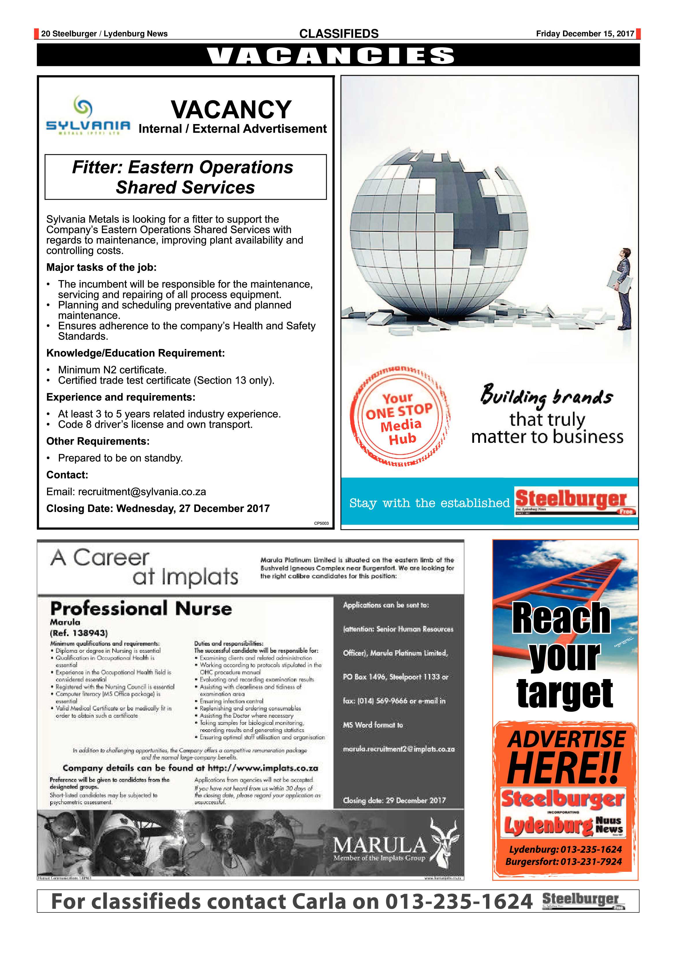 Steelburger News 15 December 2017 page 20