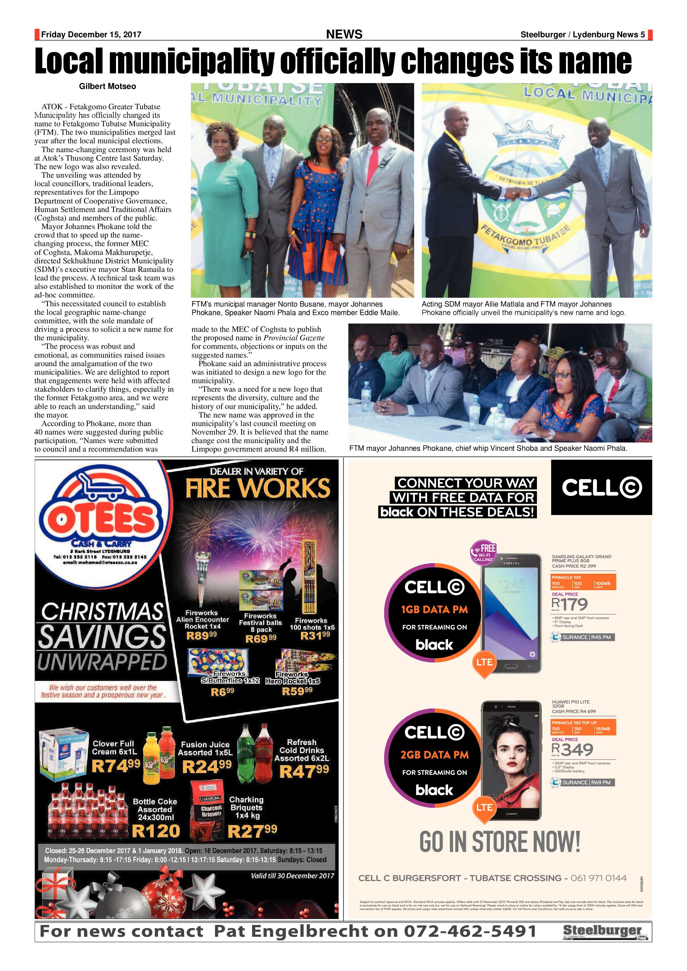 Steelburger News 15 December 2017 page 5