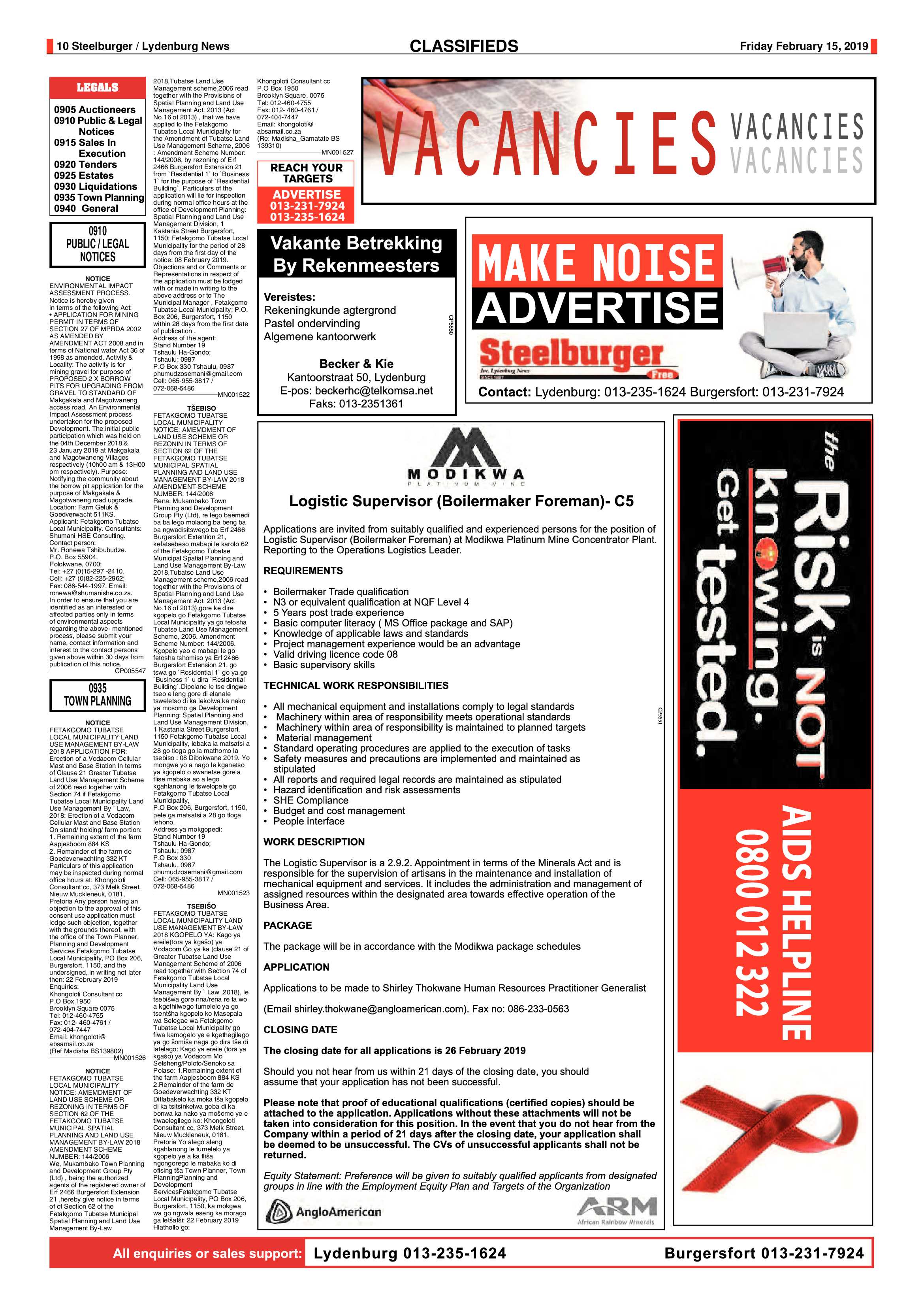 Steelburger News 15 February 2019 page 10