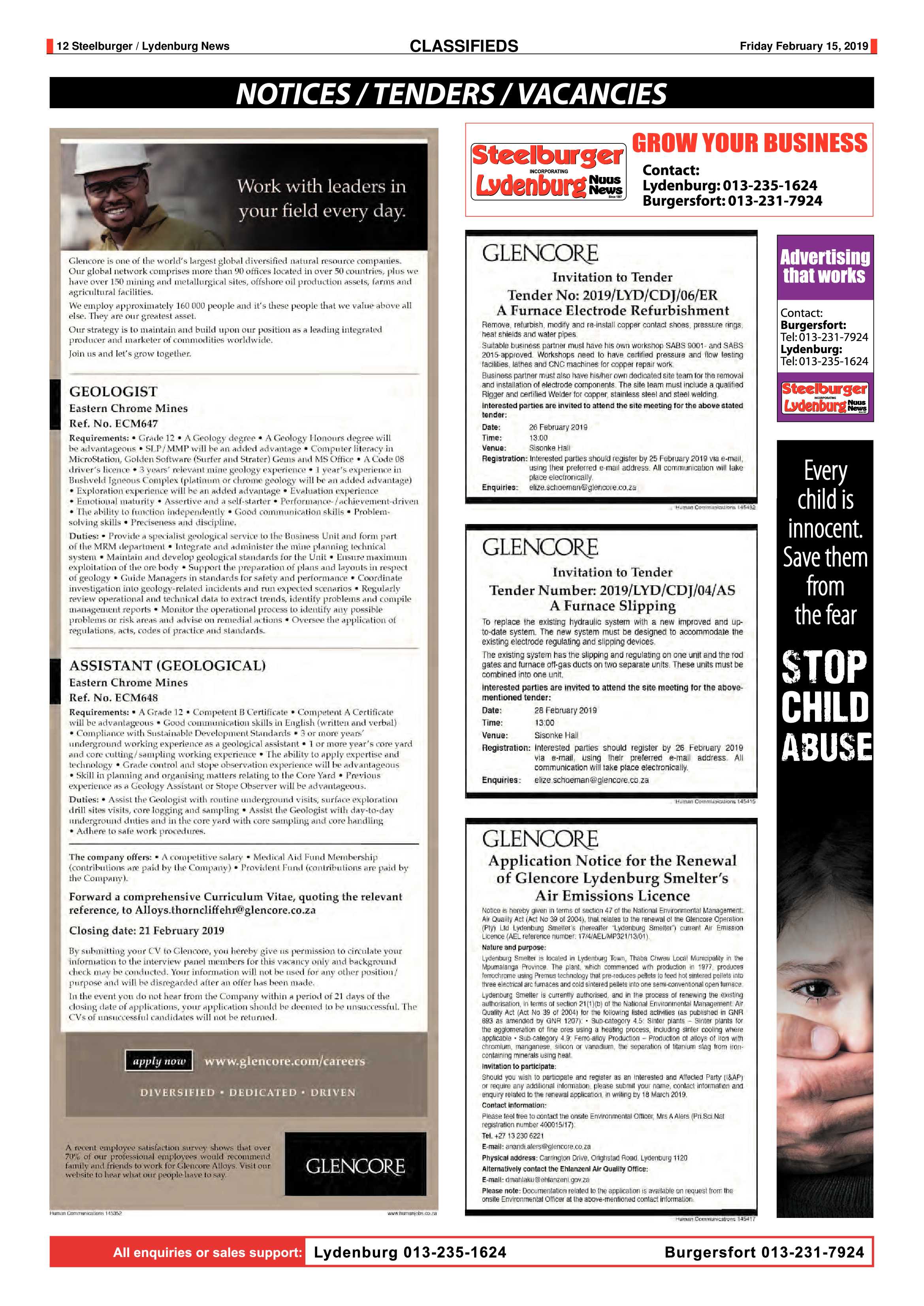 Steelburger News 15 February 2019 page 12