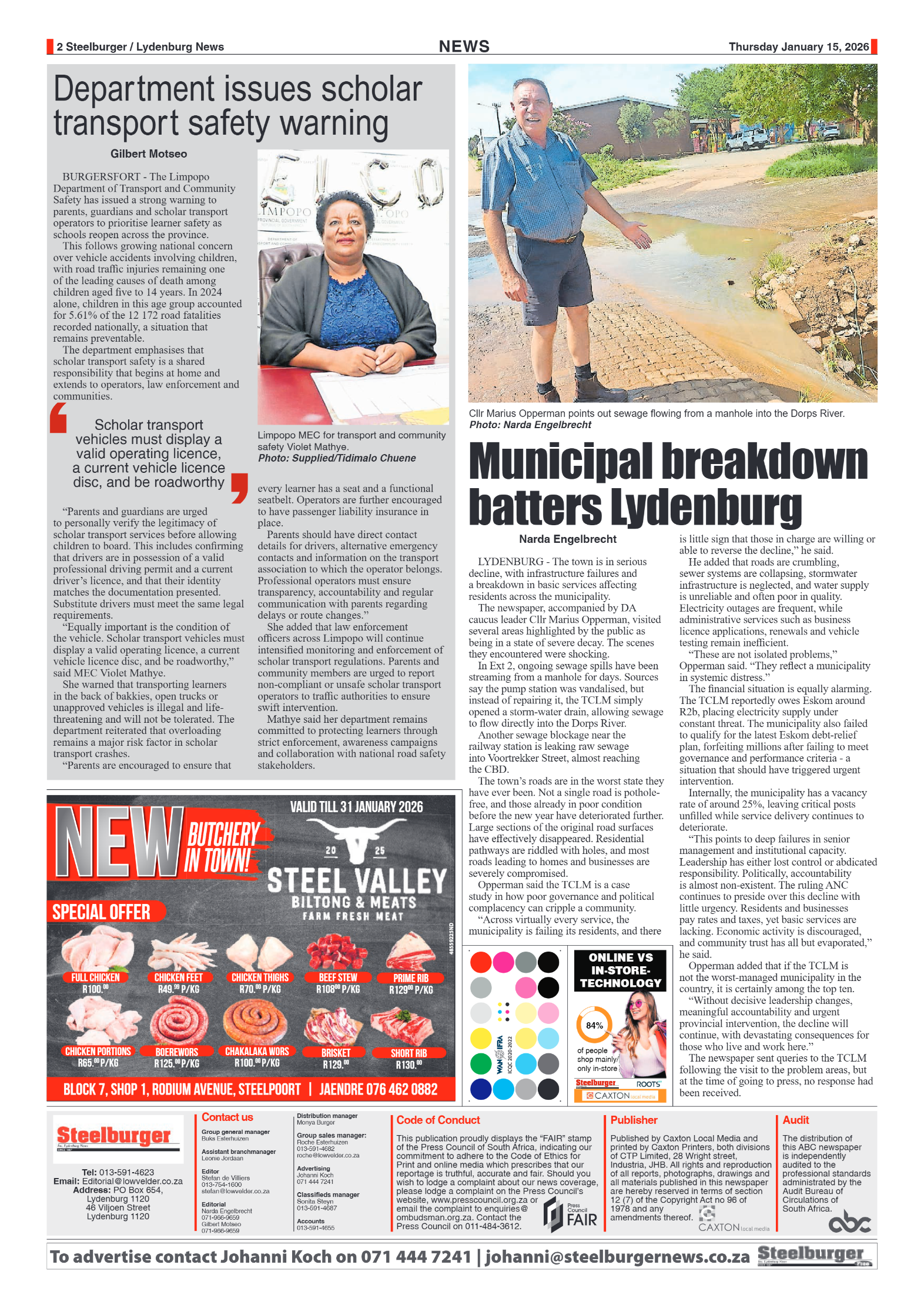 Steelburger News 15 January 2026 page 2