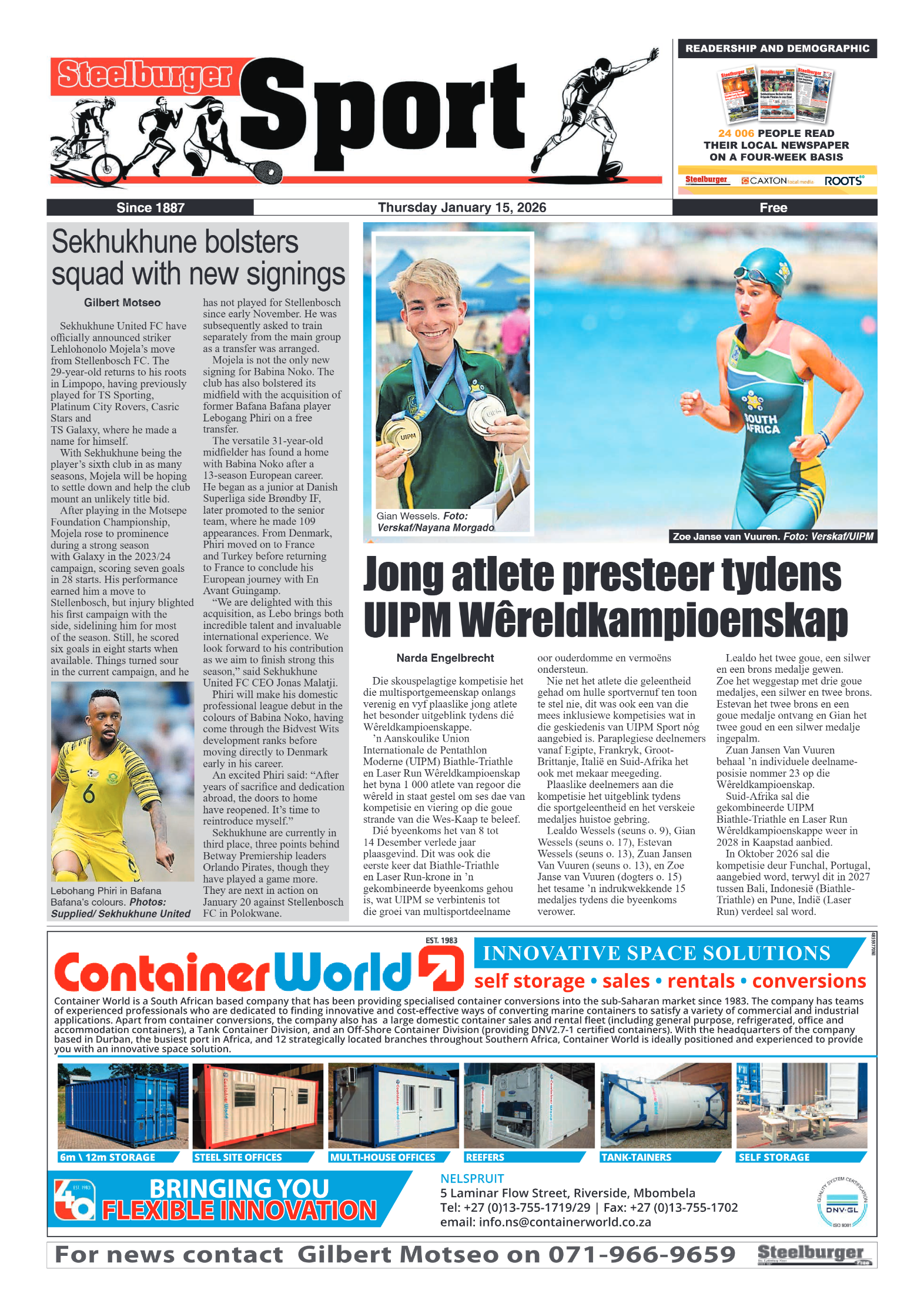 Steelburger News 15 January 2026 page 8