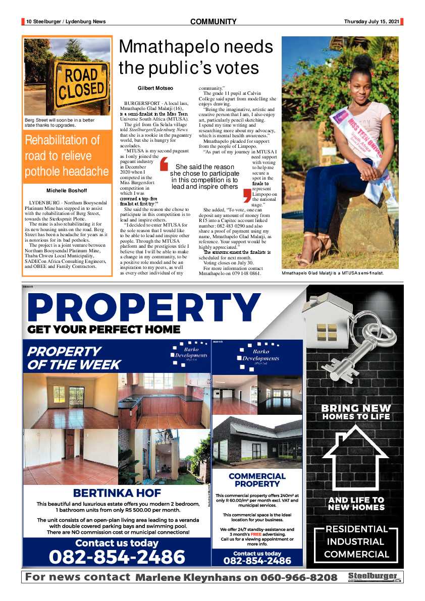 Steelburger news 15 July 2021 page 10