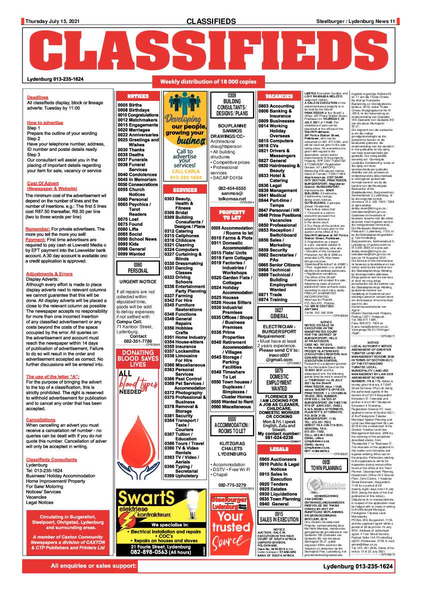 Steelburger news 15 July 2021 page 11