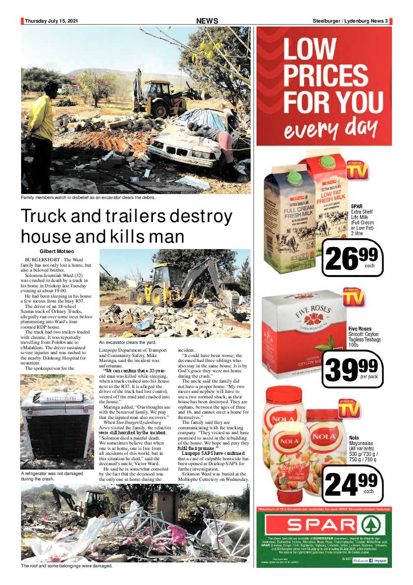 Steelburger news 15 July 2021 page 3