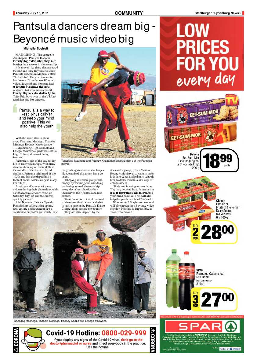 Steelburger news 15 July 2021 page 9
