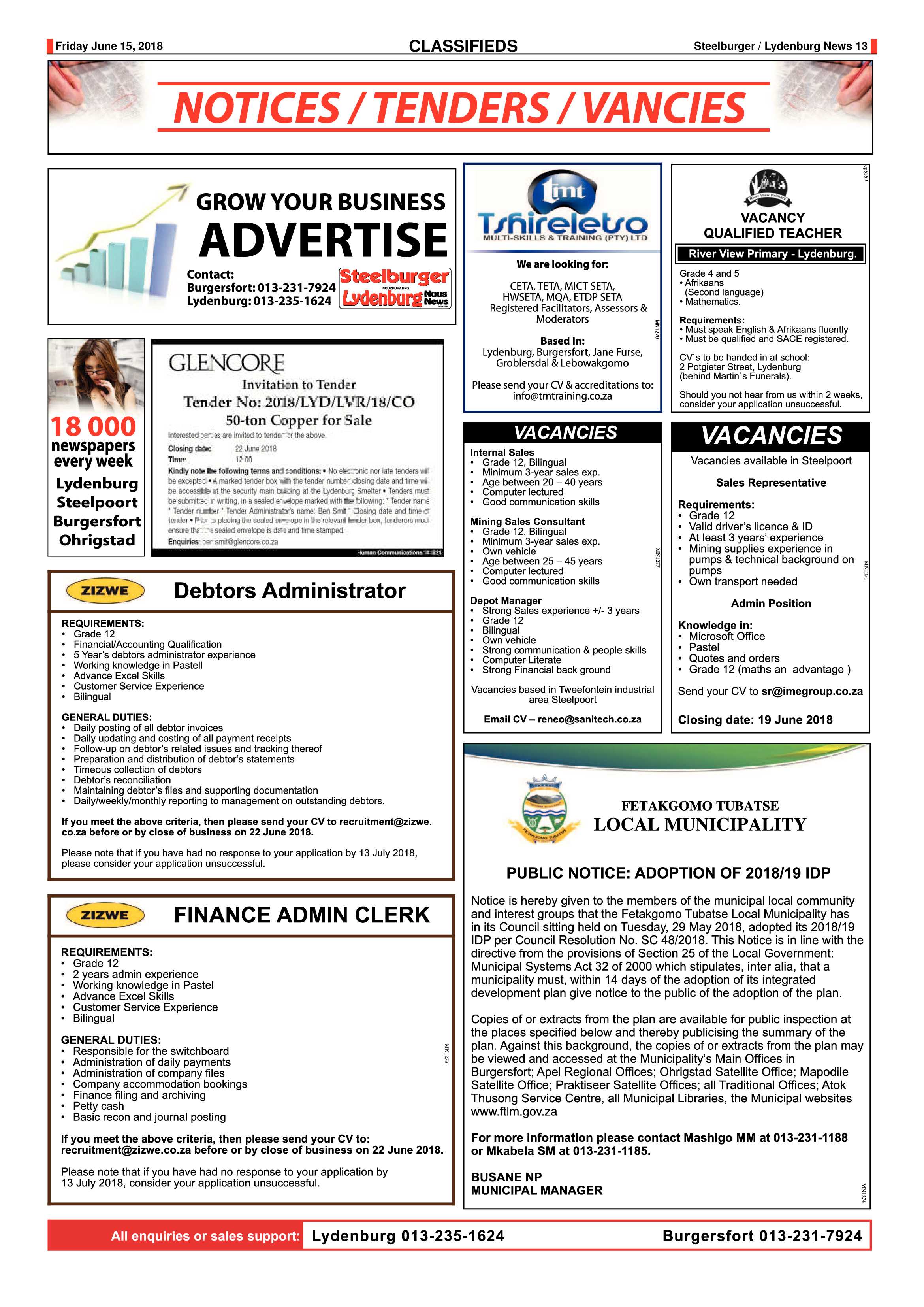 Steelburger News 15 June 2018 page 13