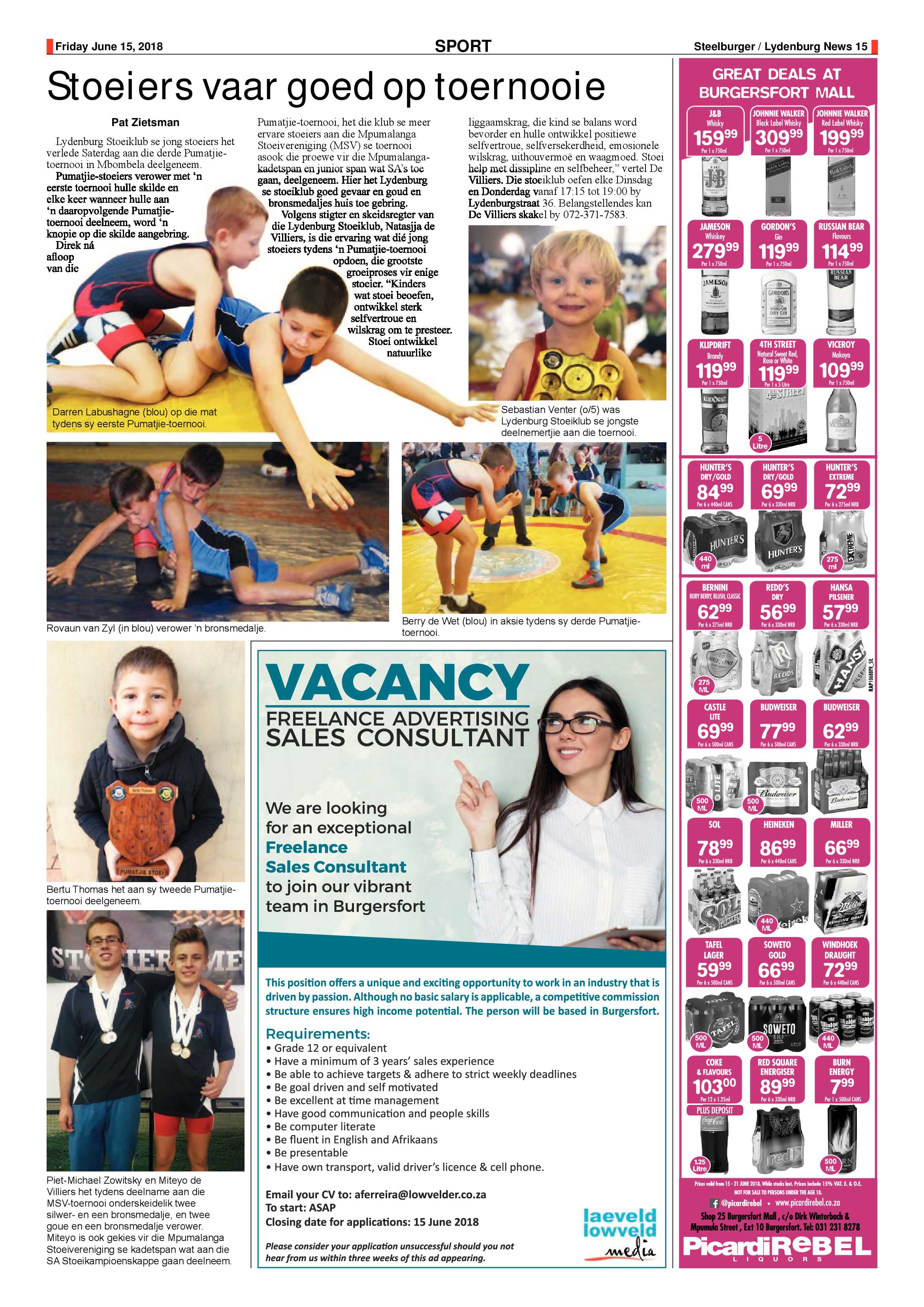 Steelburger News 15 June 2018 page 15