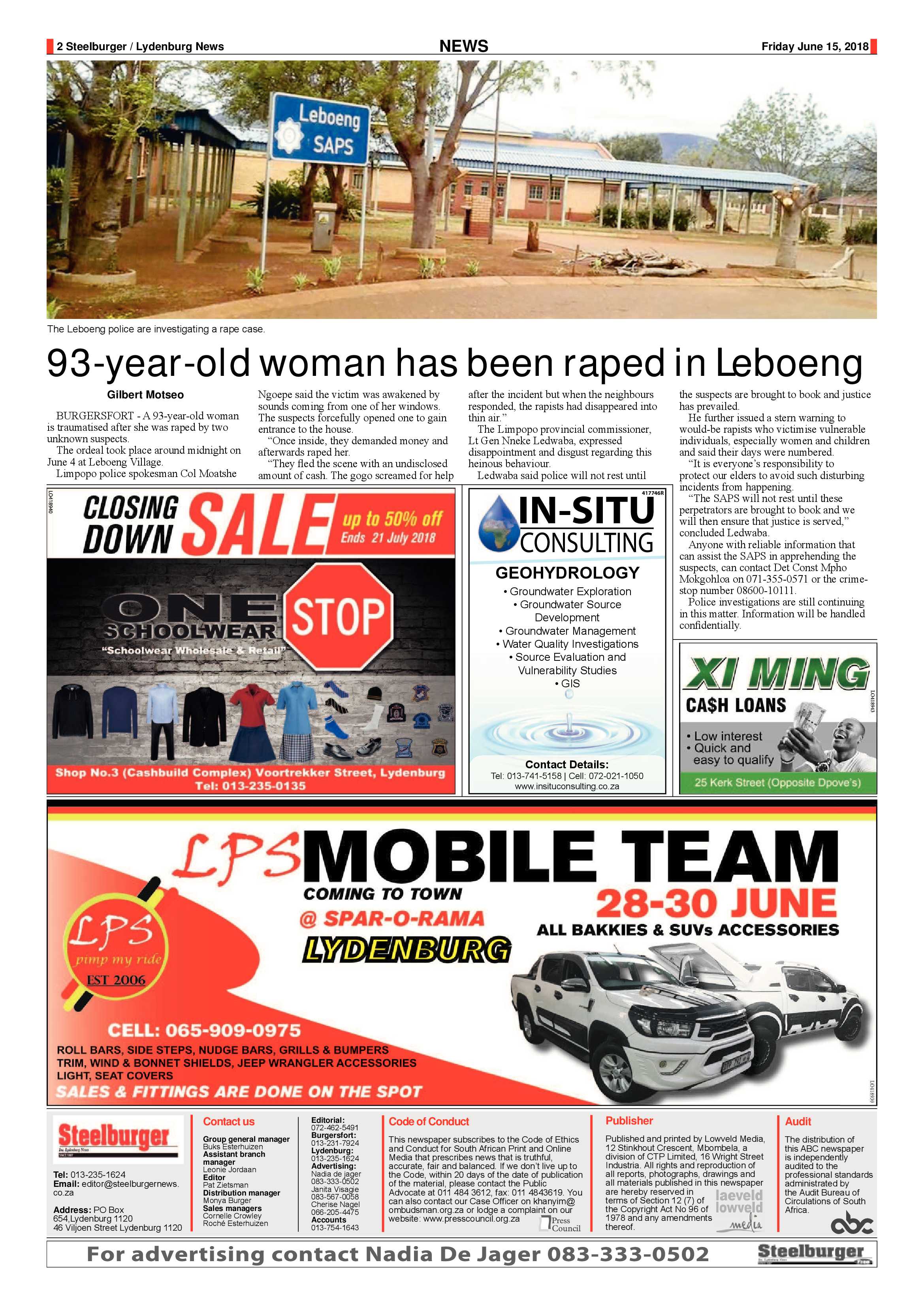 Steelburger News 15 June 2018 page 2