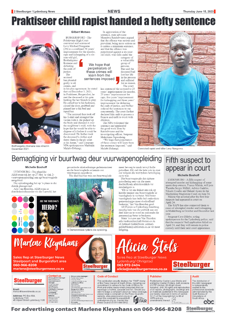 Steelburger News 15 June 2023 page 2