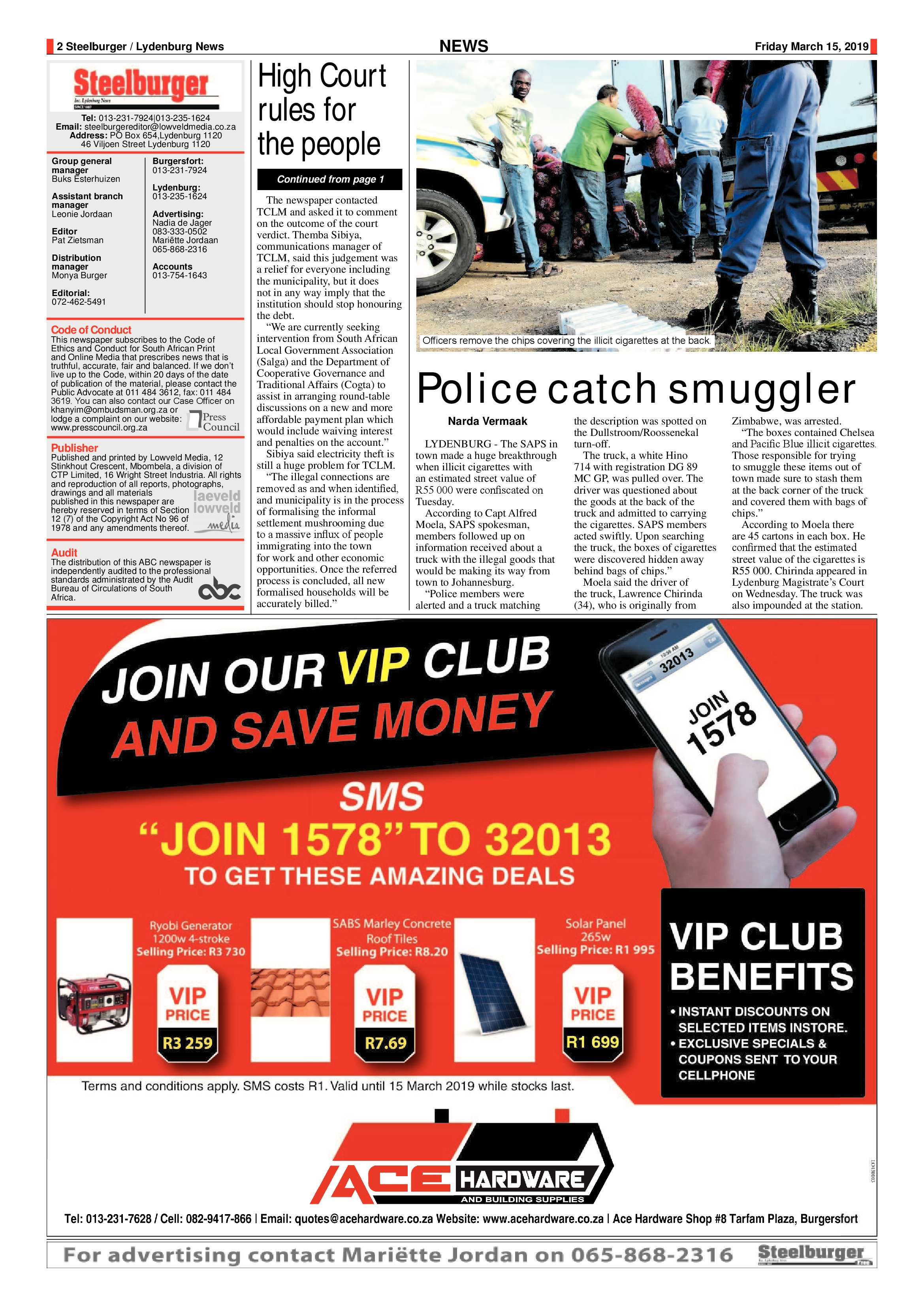 Steelburger News 15 March 2019 page 2