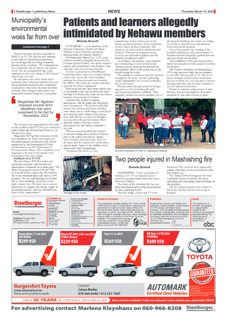 Steelburger News 16 March 2023 page 2