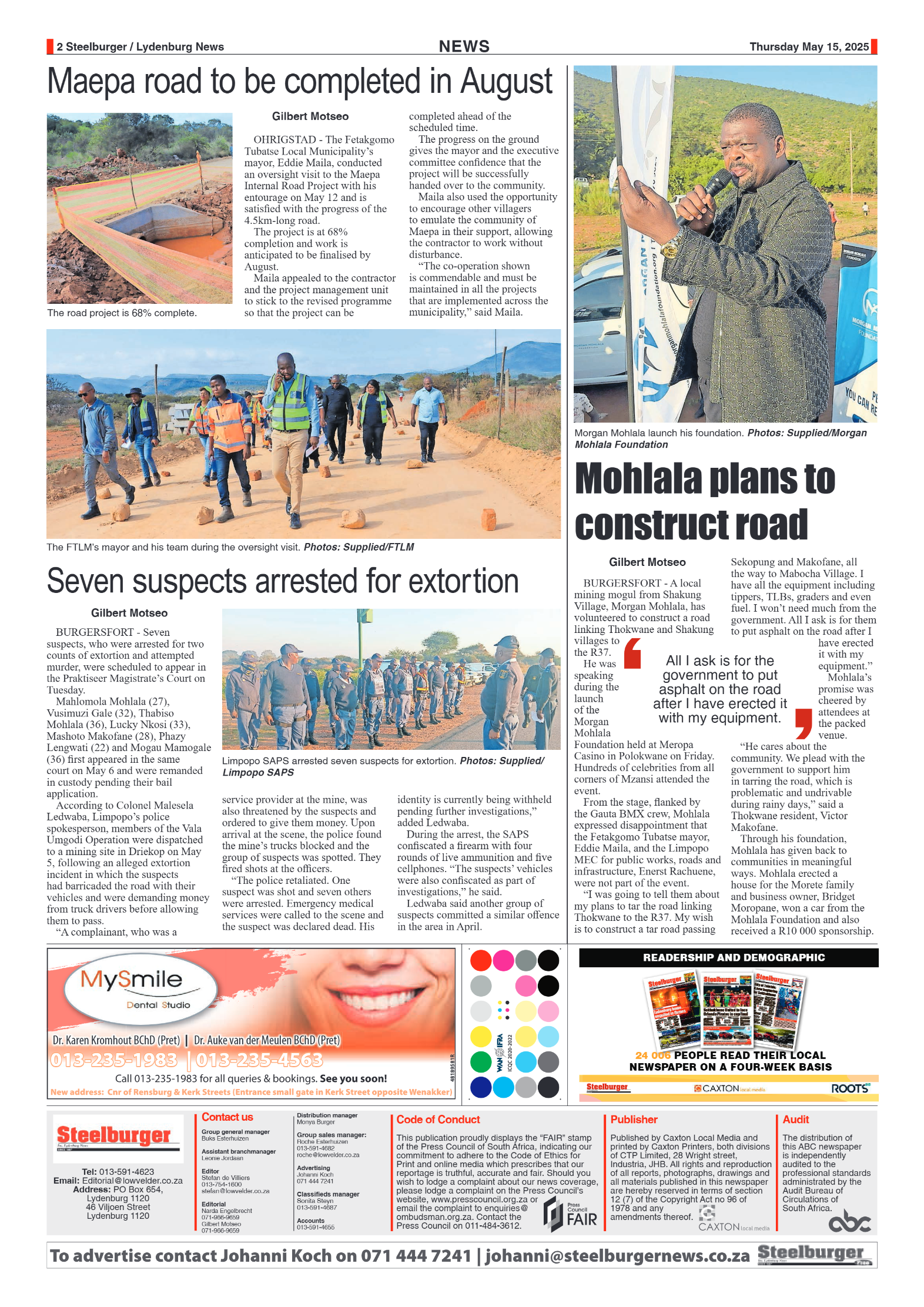 Steelburger News 15 May 2025 page 2