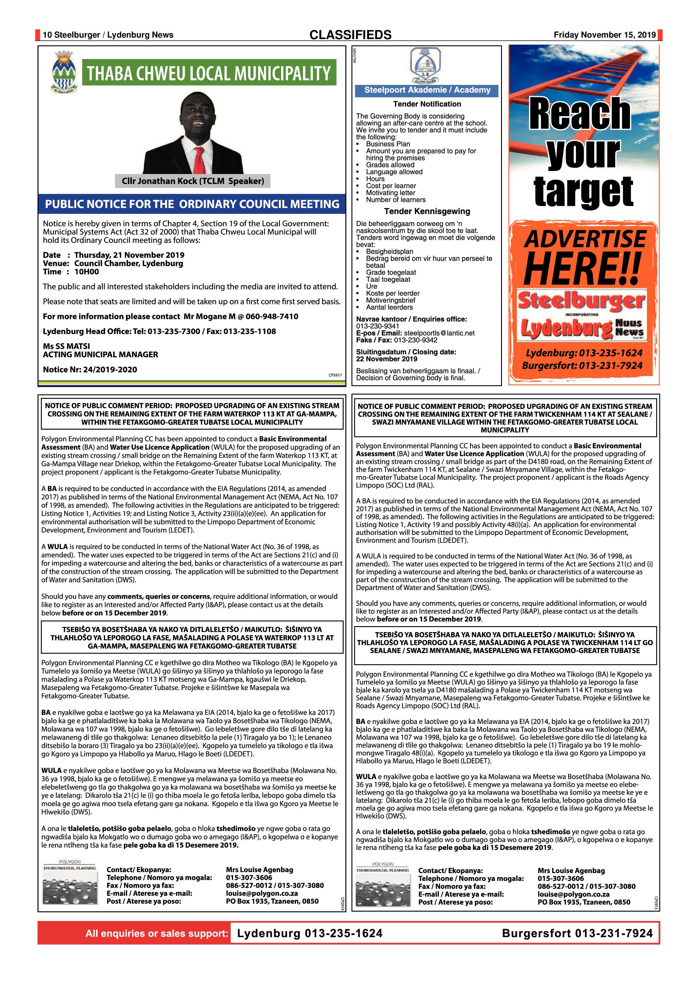 Steelburger News 15 November 2019 page 10