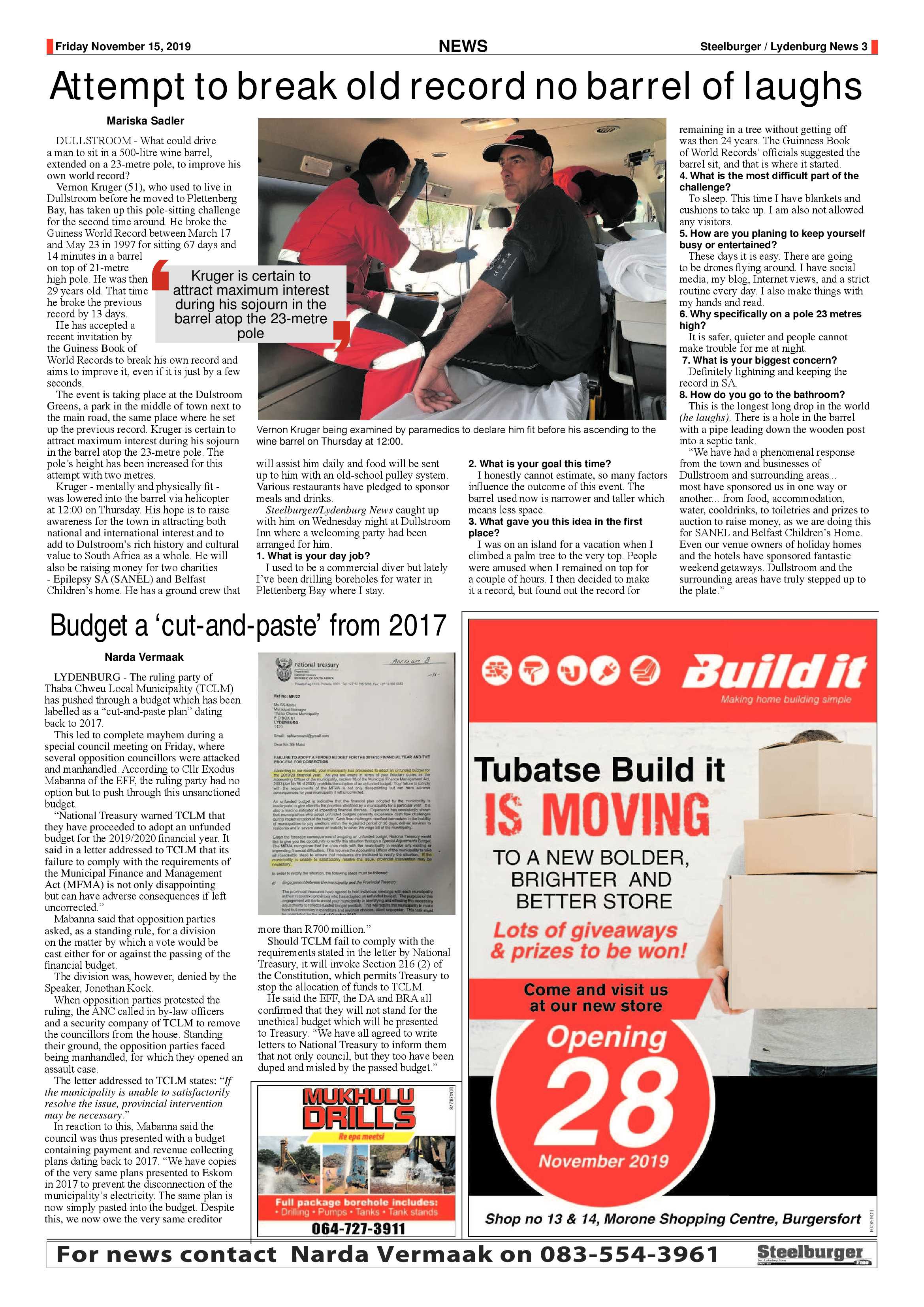 Steelburger News 15 November 2019 page 3