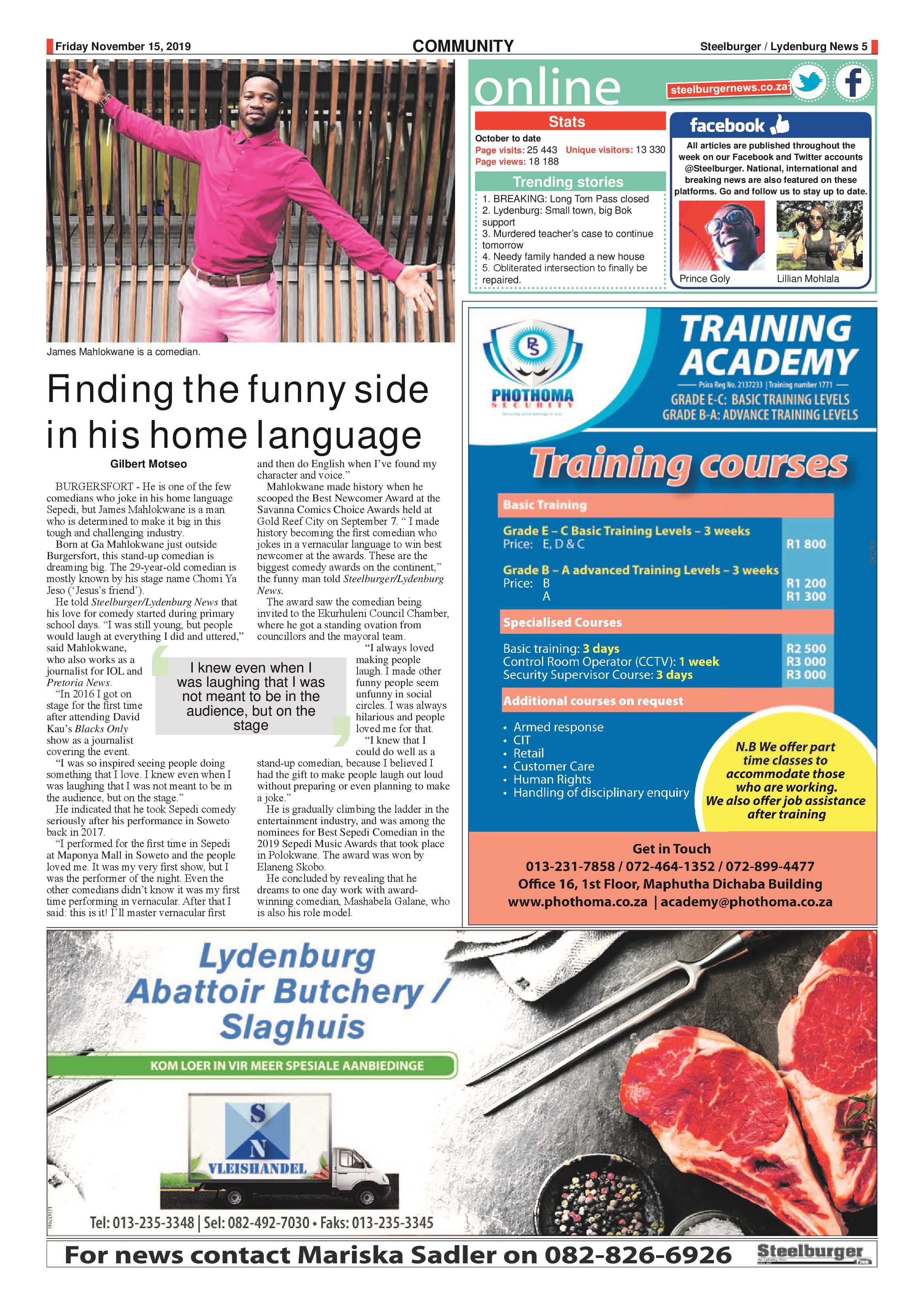 Steelburger News 15 November 2019 page 5
