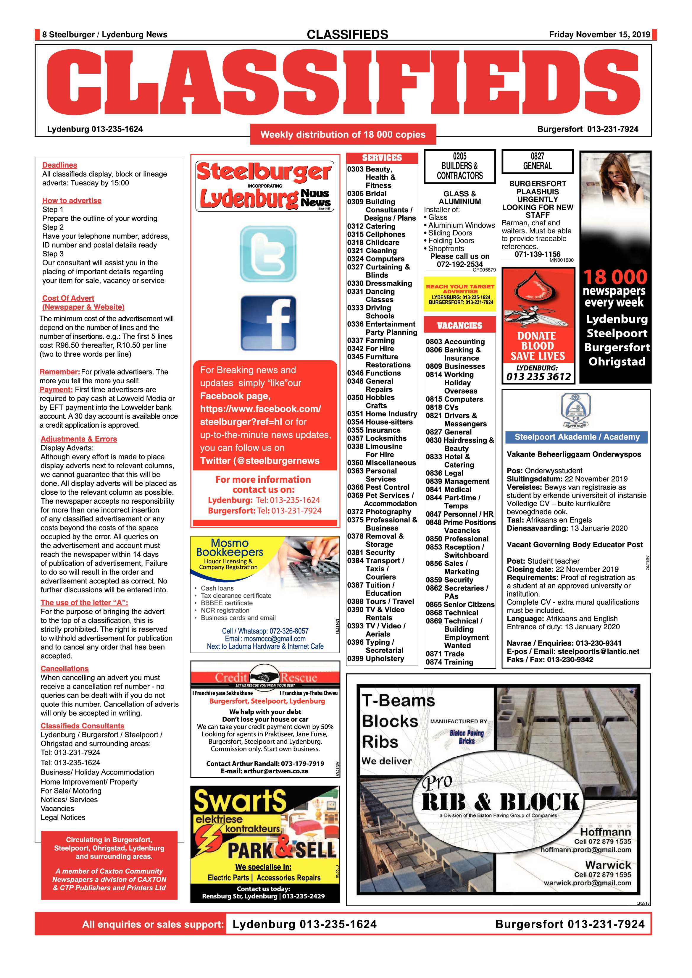 Steelburger News 15 November 2019 page 8